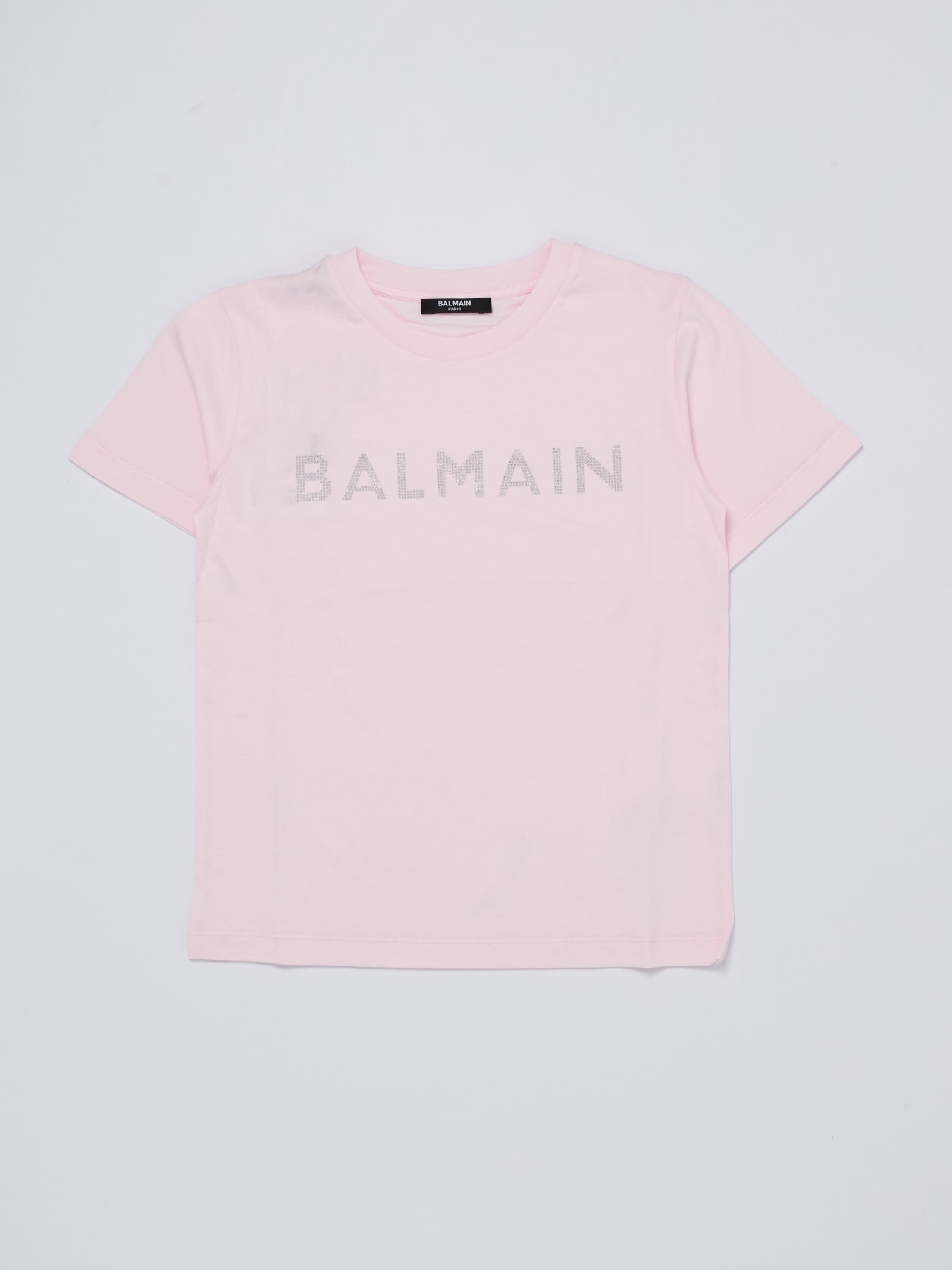 Shop Balmain T-shirt T-shirt In Rosa-argento
