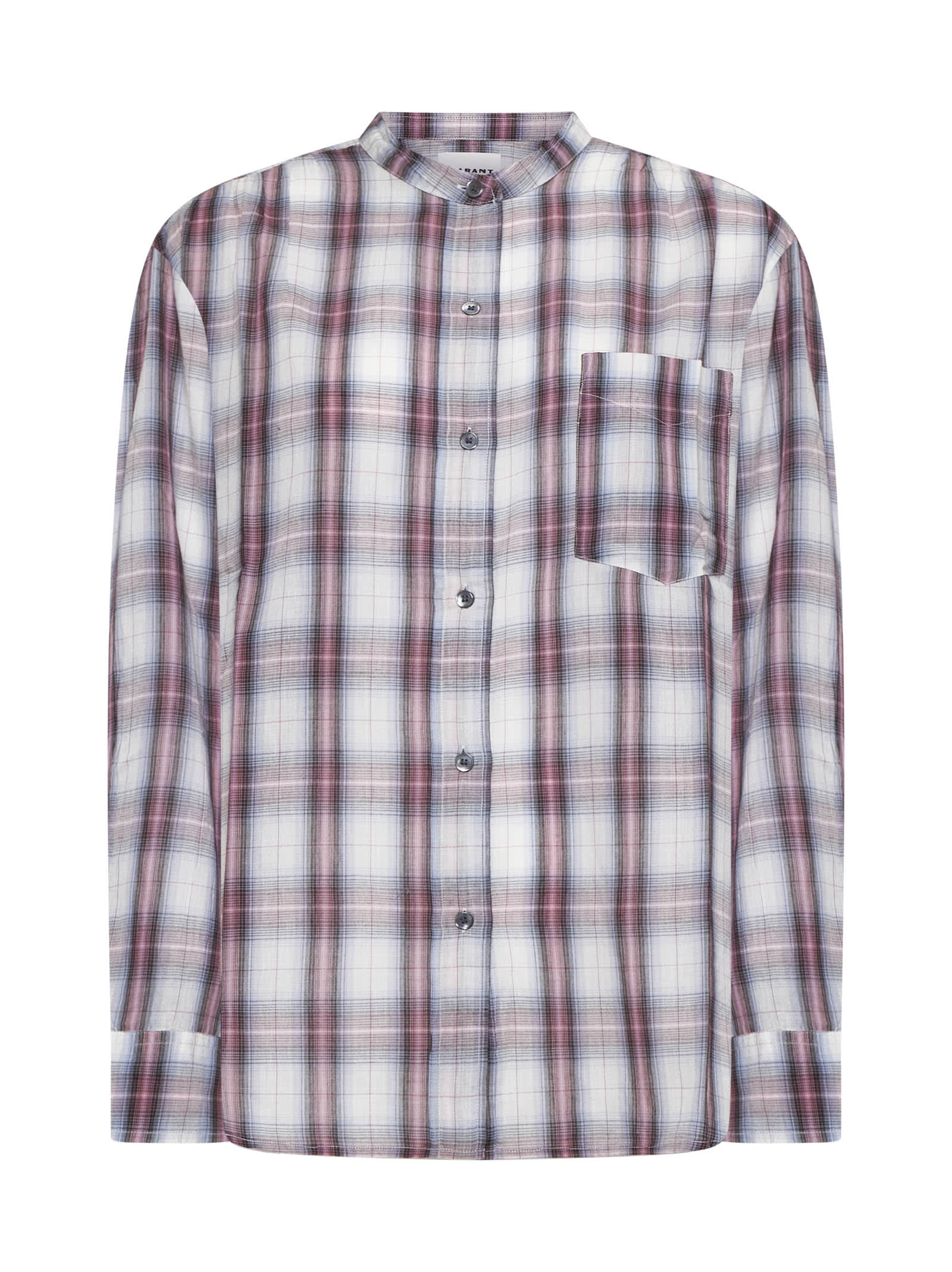 Shop Marant Etoile Shirt In Ecru/pink