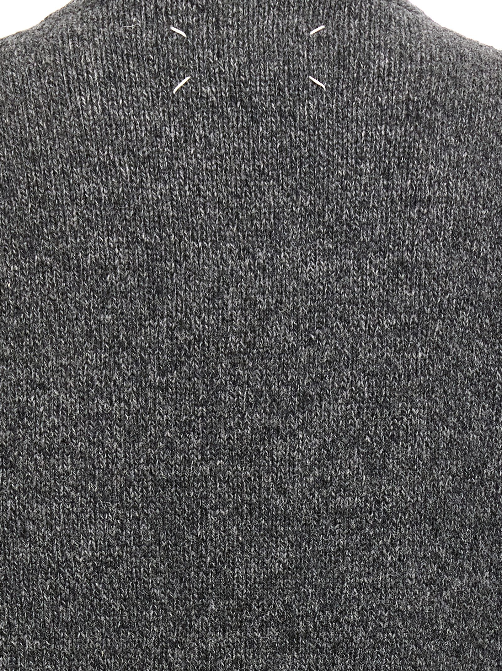 Shop Maison Margiela Wool Sweater In Gray