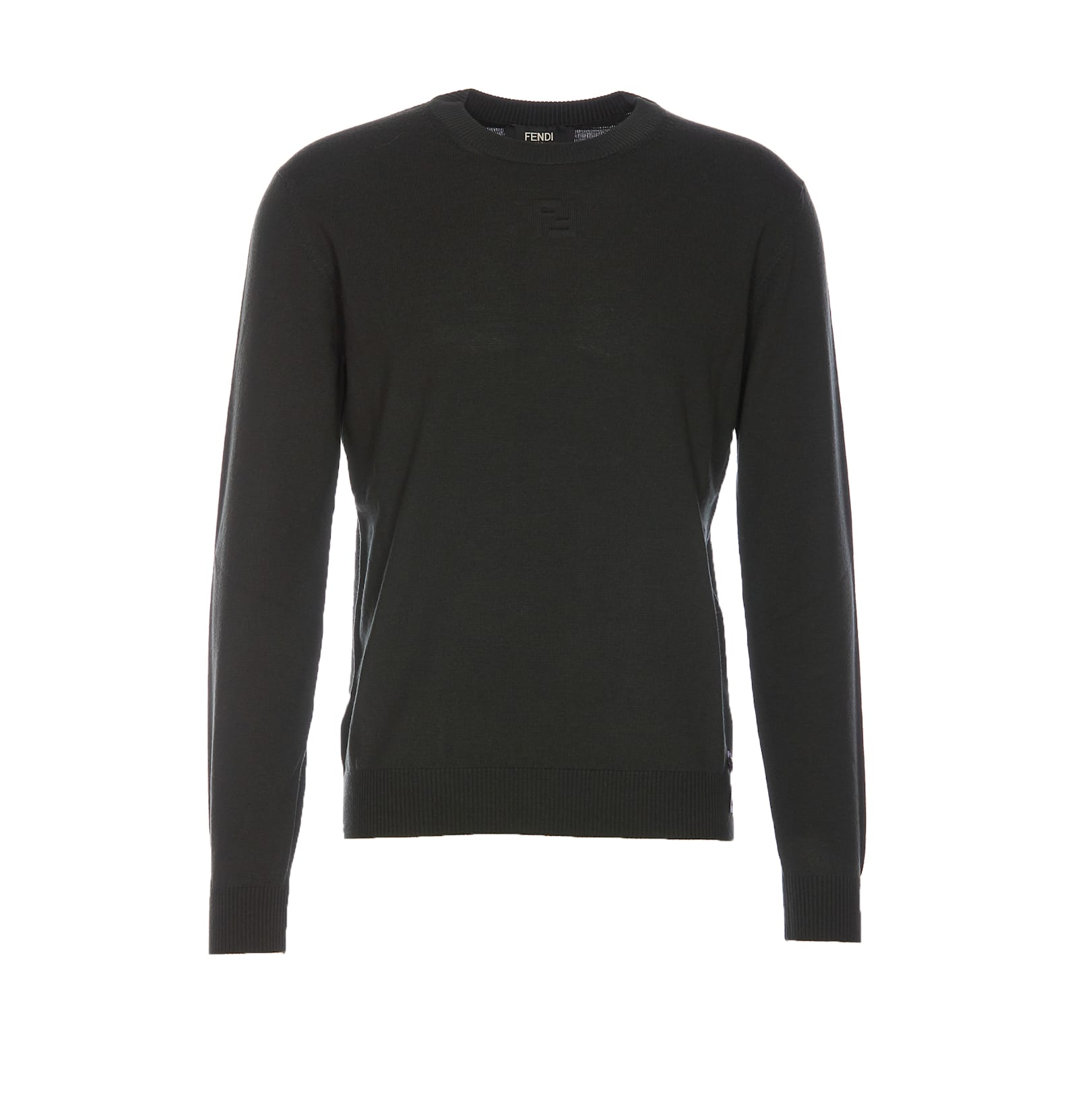 Shop Fendi Ff Sweater In Green