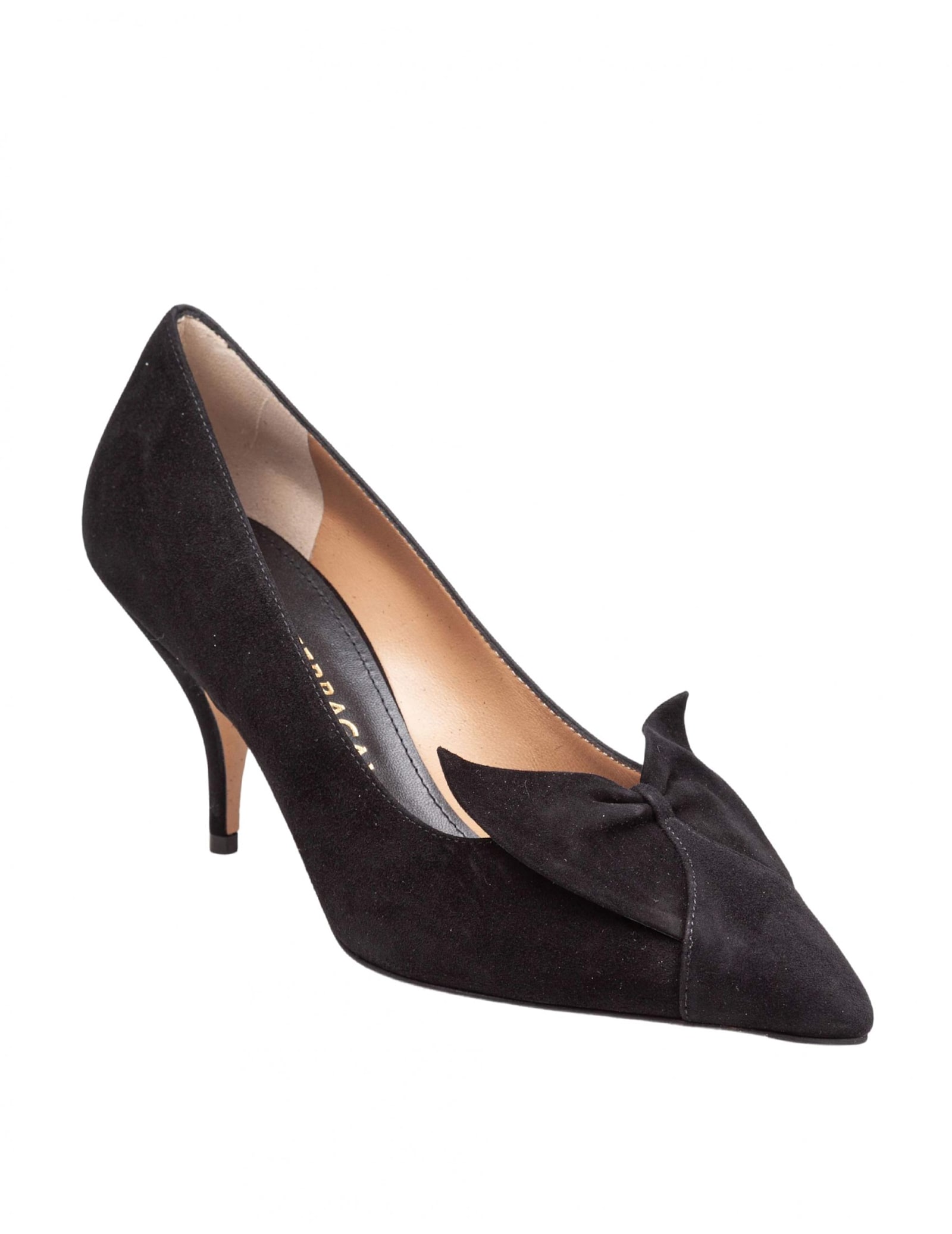 Ferragamo High-heeled Pumps With Pointed Toe And Slender Heel In Black