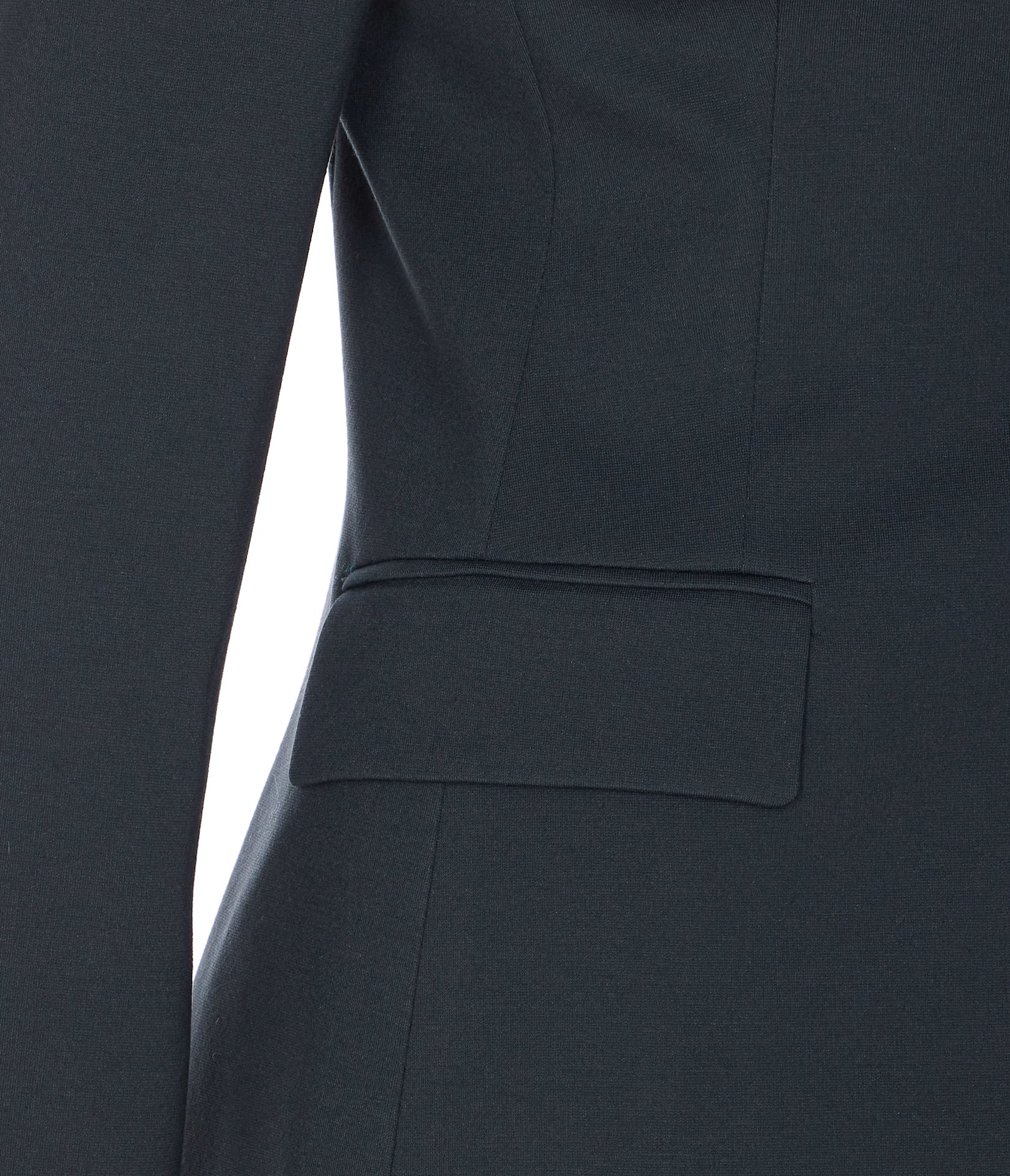 Pinko Tailored Jacket With Flap Pockets And Notched Lapels In Blue