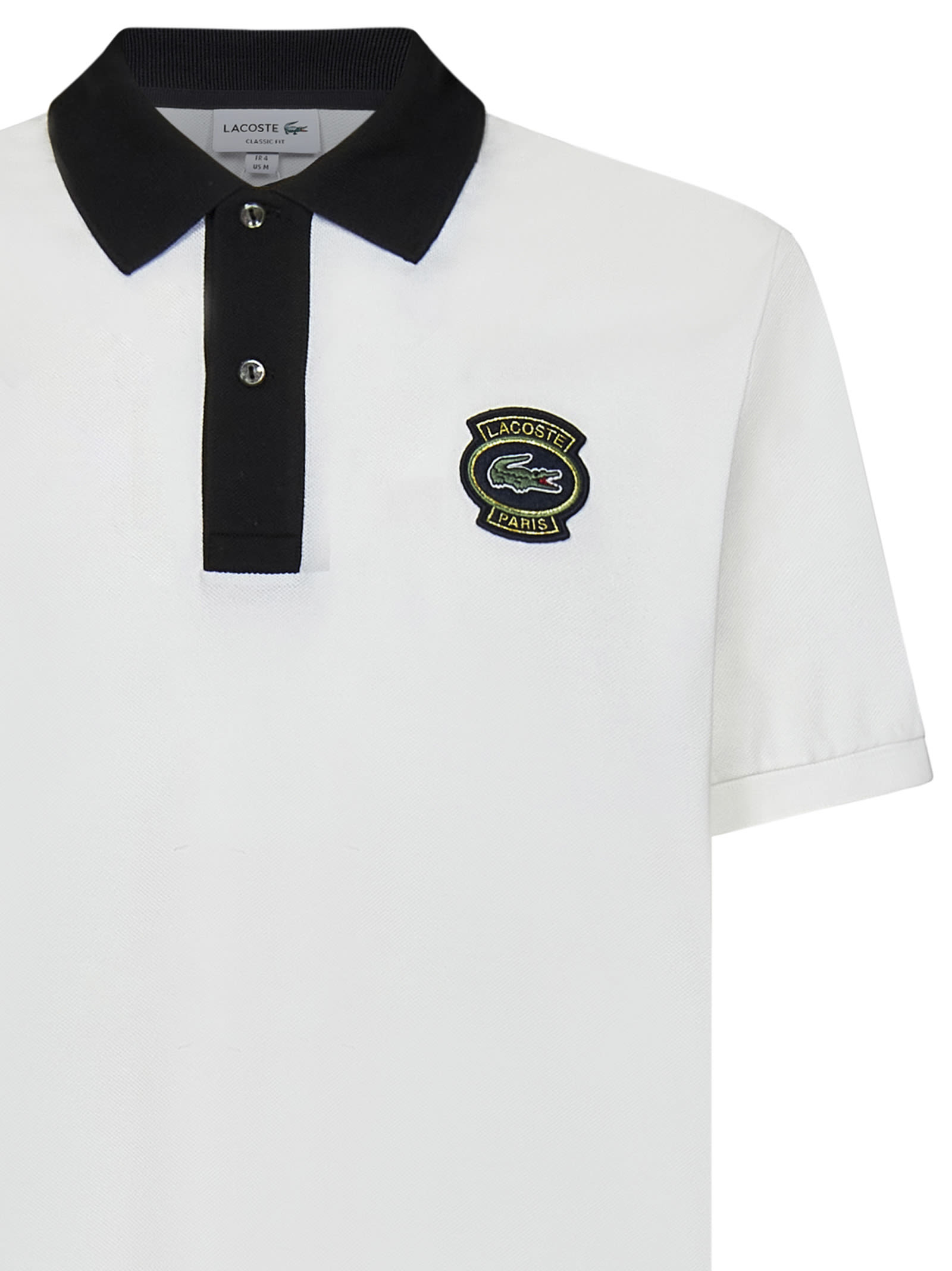 Shop Lacoste Mens Badge Original L.12.12 Polo Shirt In White