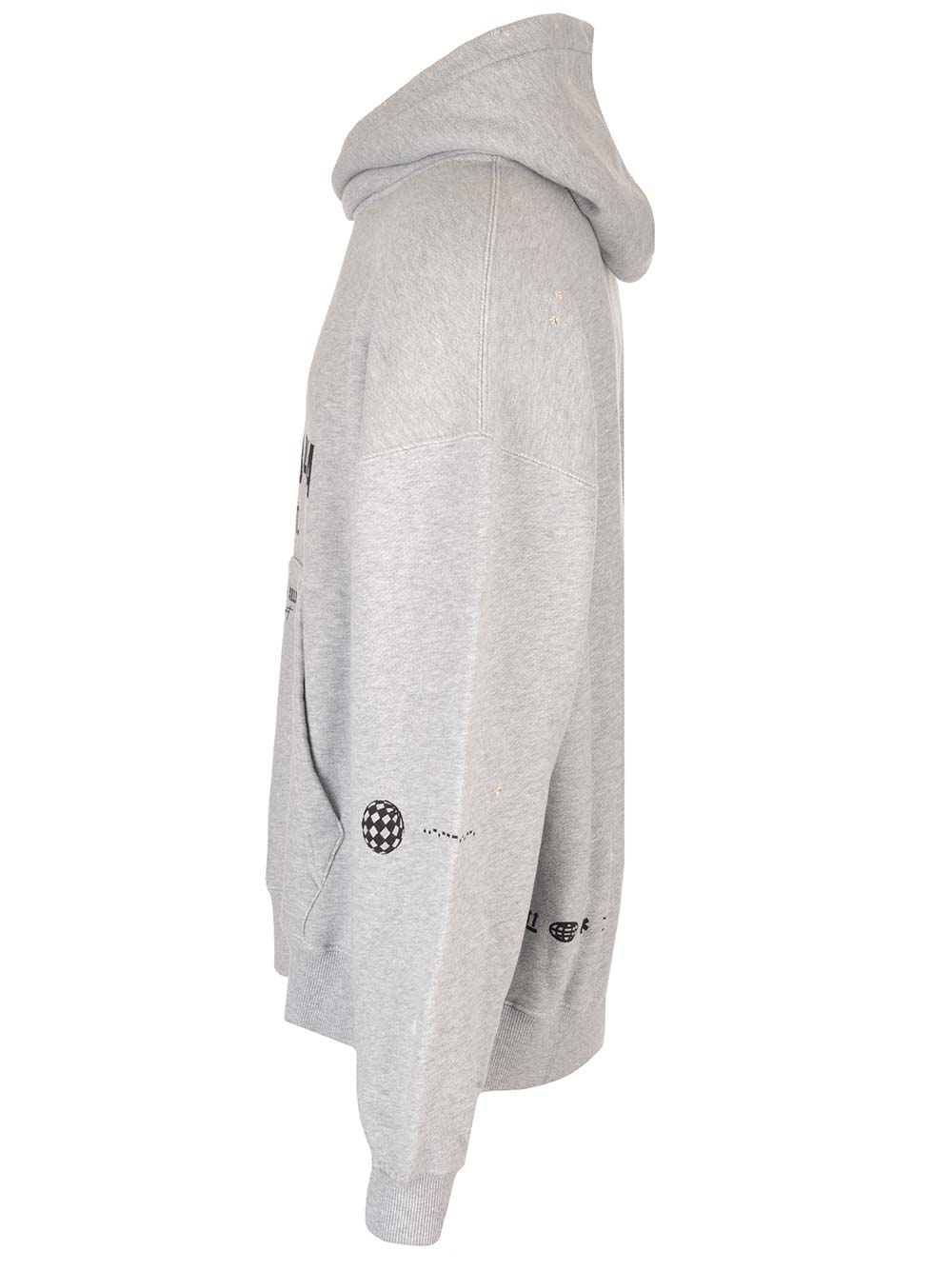 Shop Dolce & Gabbana Fleece Hoodie In Grey