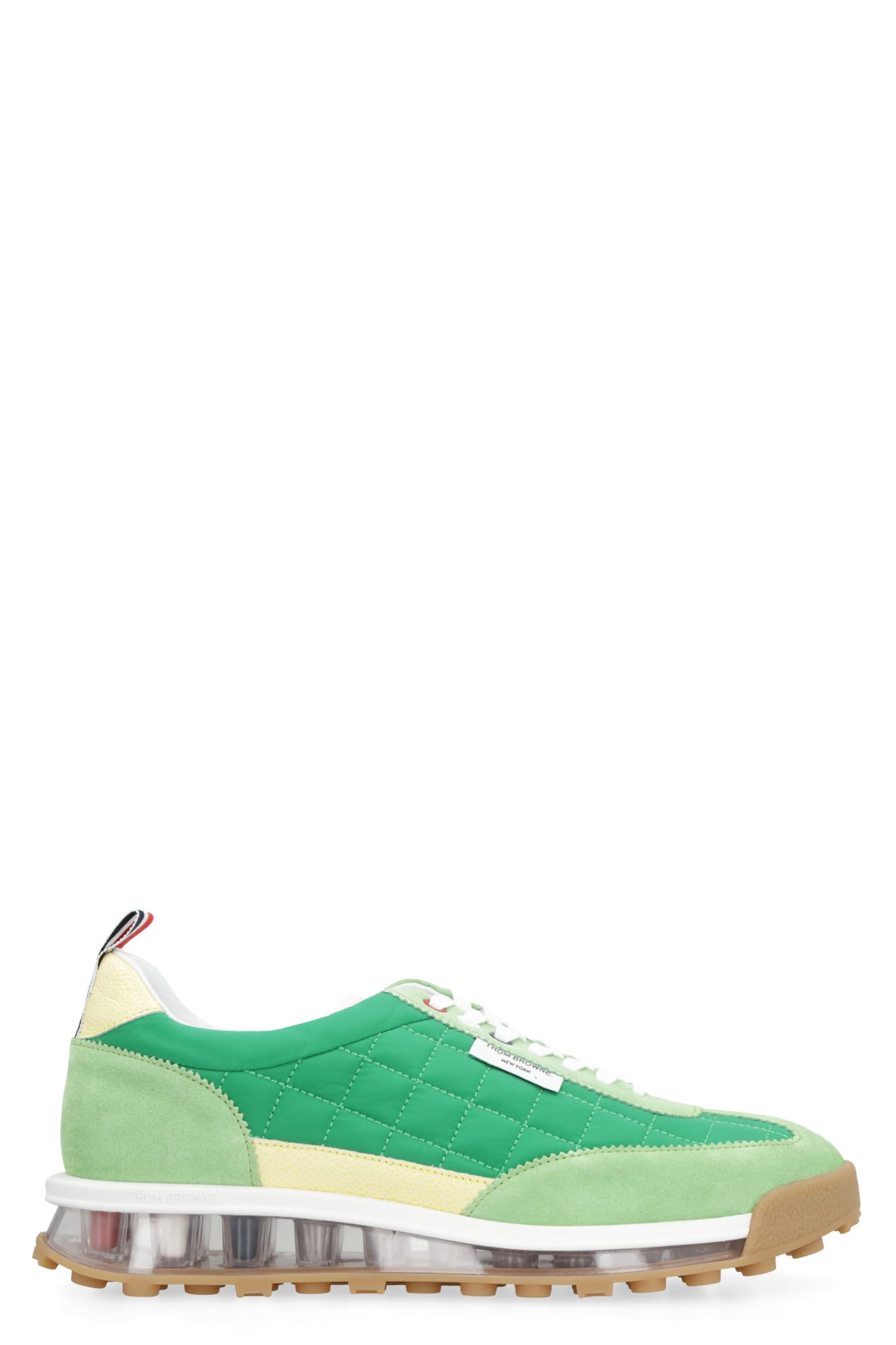 Shop Thom Browne Tech Runner Low-top Sneakers In Green