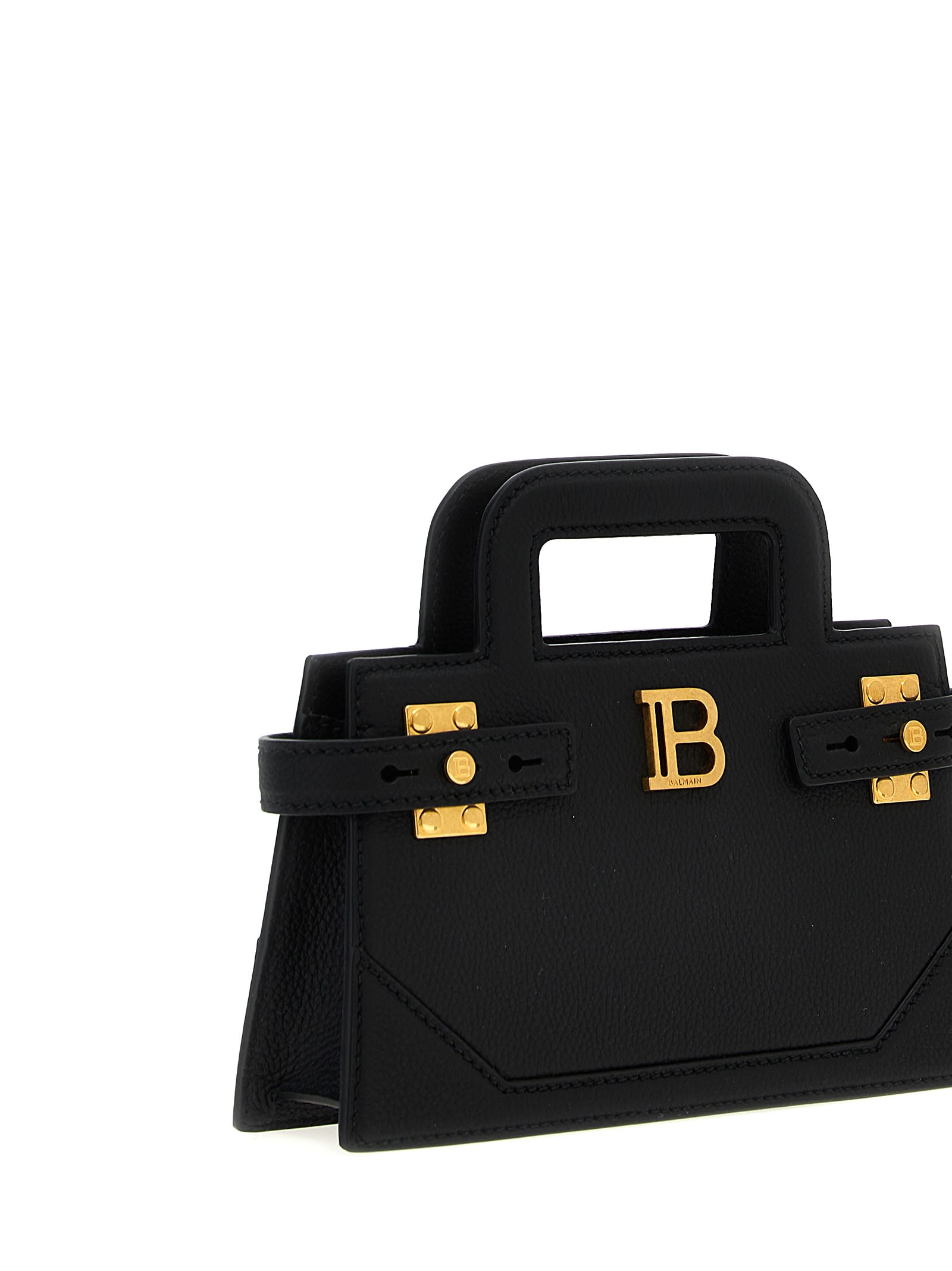 Balmain B-buzz Small Handbag In Black