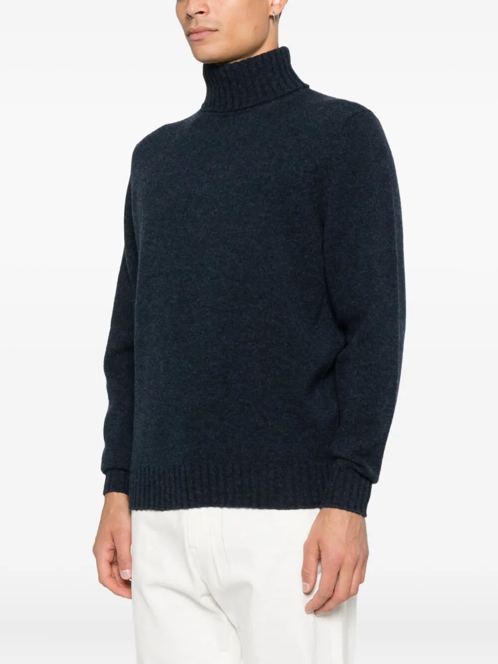 Filippo De Laurentiis Turtleneck Sweater Ls In Purple