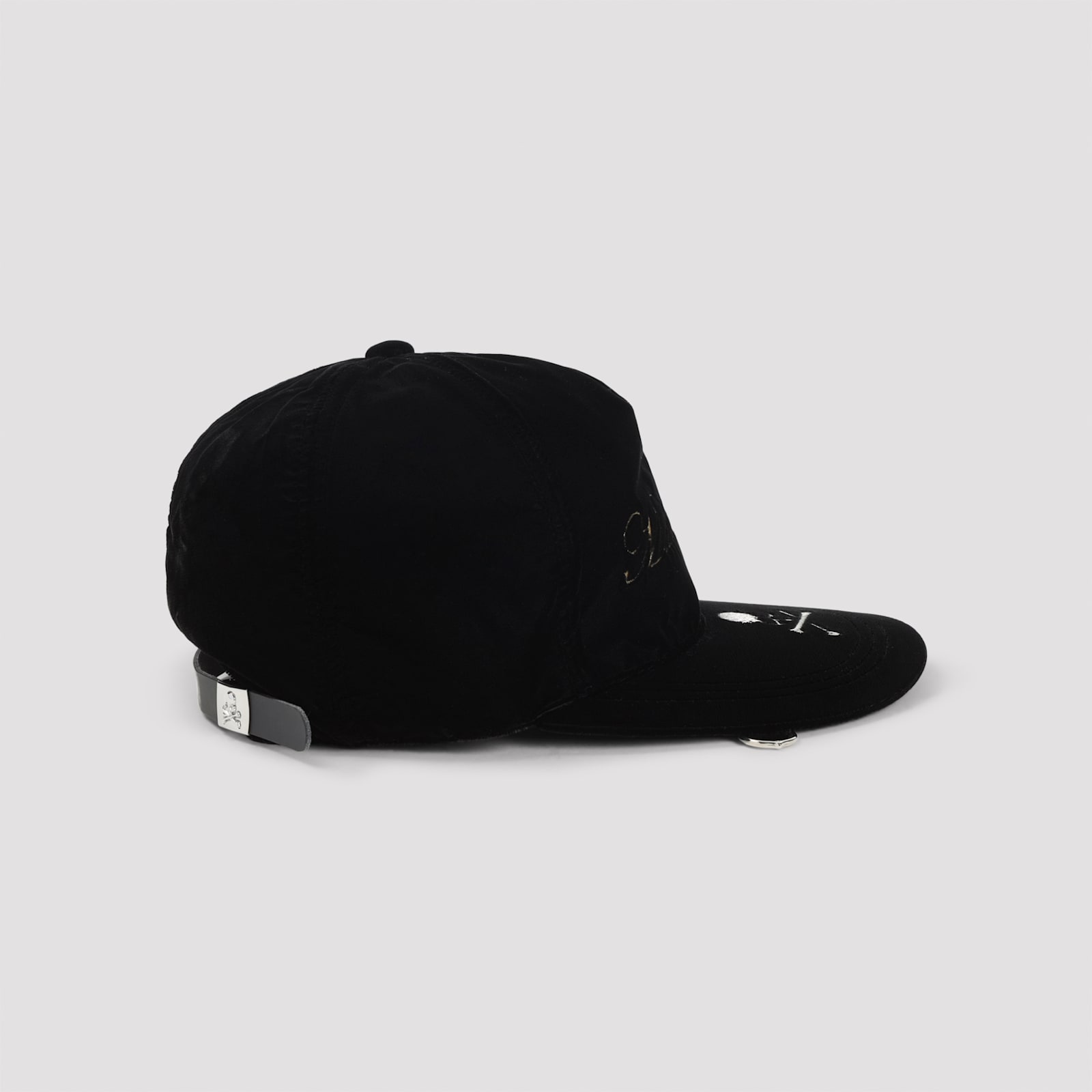 Mastermind Japan Soft Fabric Cap Curved Brim In Black