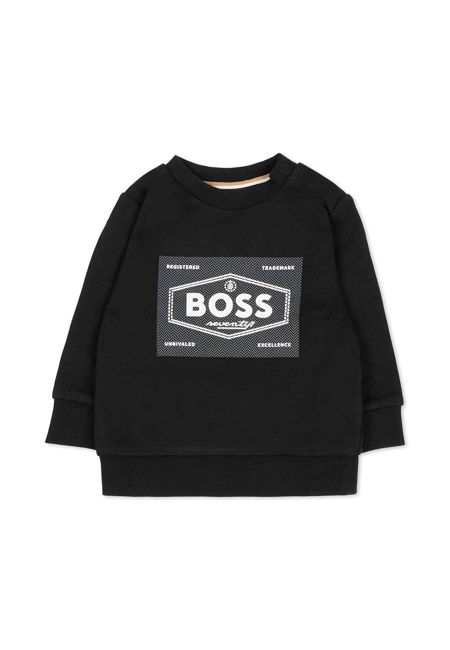 Hugo Boss Black Sweatshirt For Baby Boy With Logo