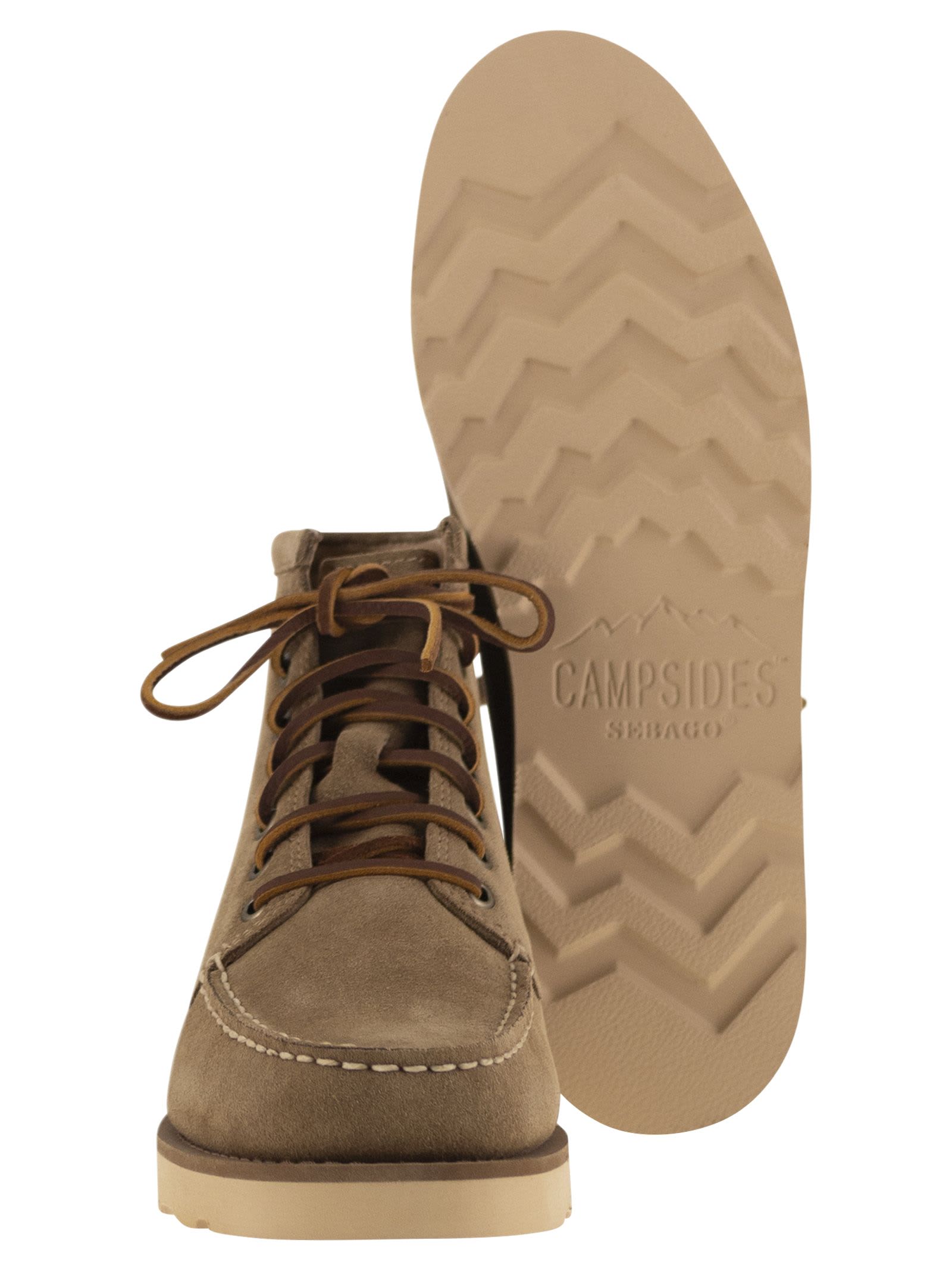 Shop Sebago Tala - Suede Ankle Boots In Tobacco