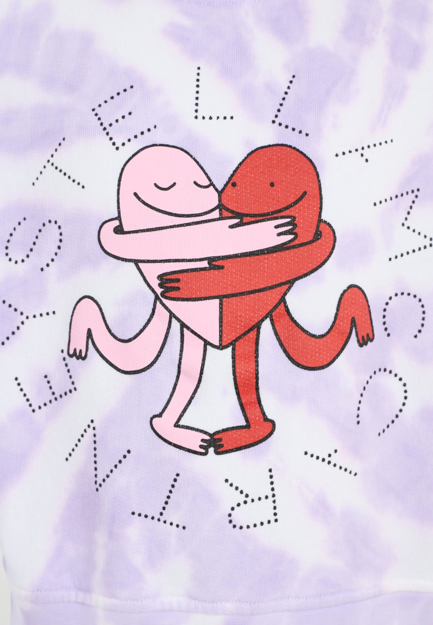 Stella Mccartney Multicolor Sweatshirt For Girl With Heart In Purple