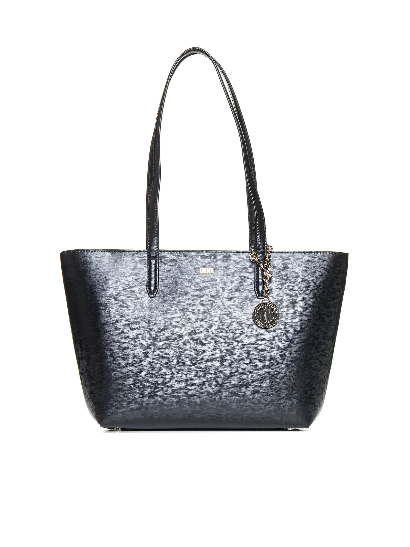 Shop Dkny Tote In Black/gold