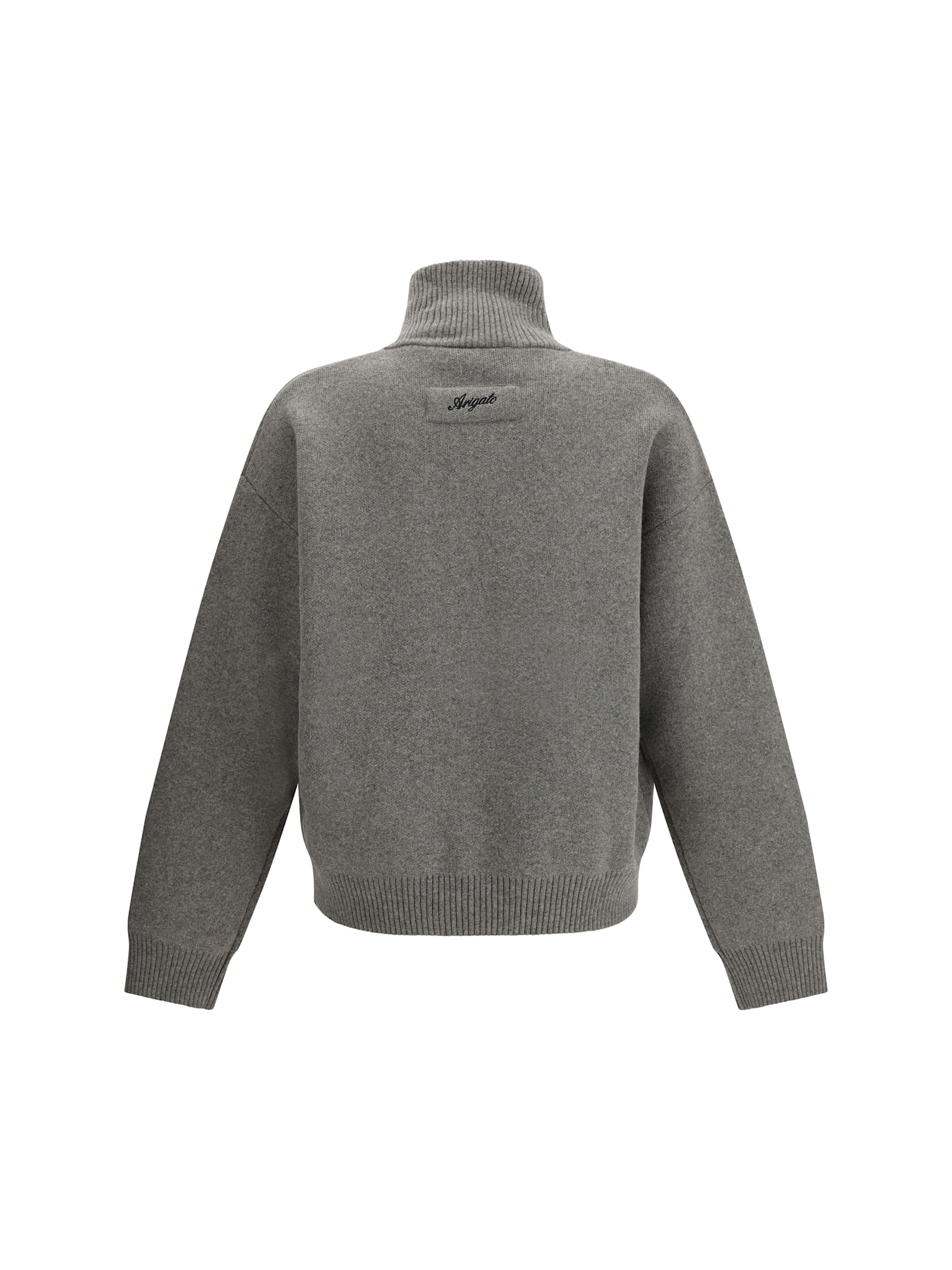 Axel Arigato Core Zip-up Cardigan In Gray
