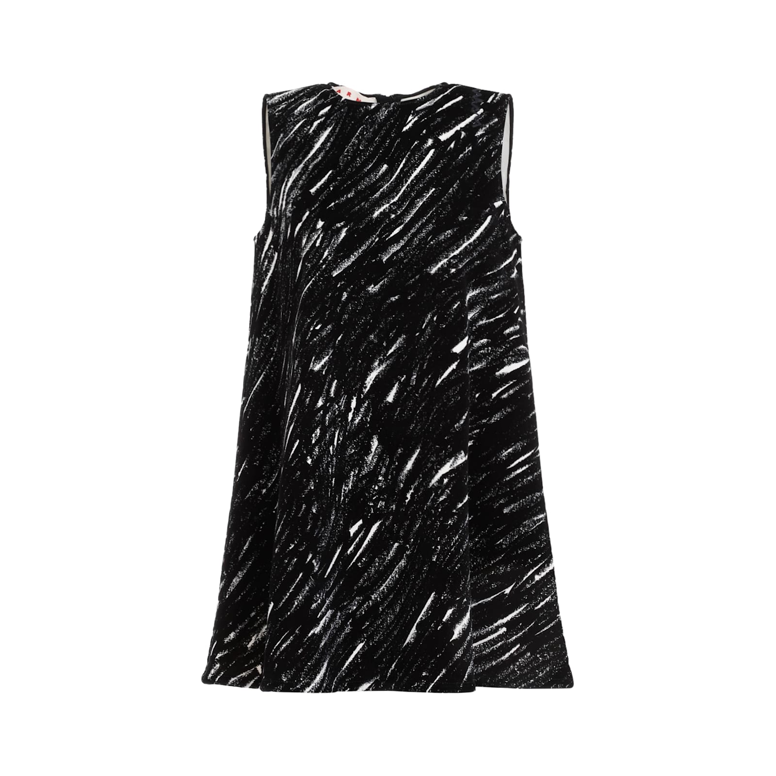 Shop Marni Cotton Mini Dress In Black