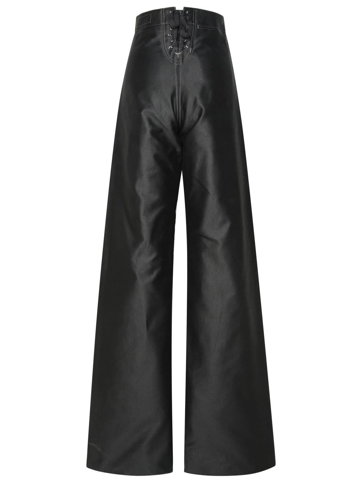 Shop Maison Margiela Black Cotton Trousers