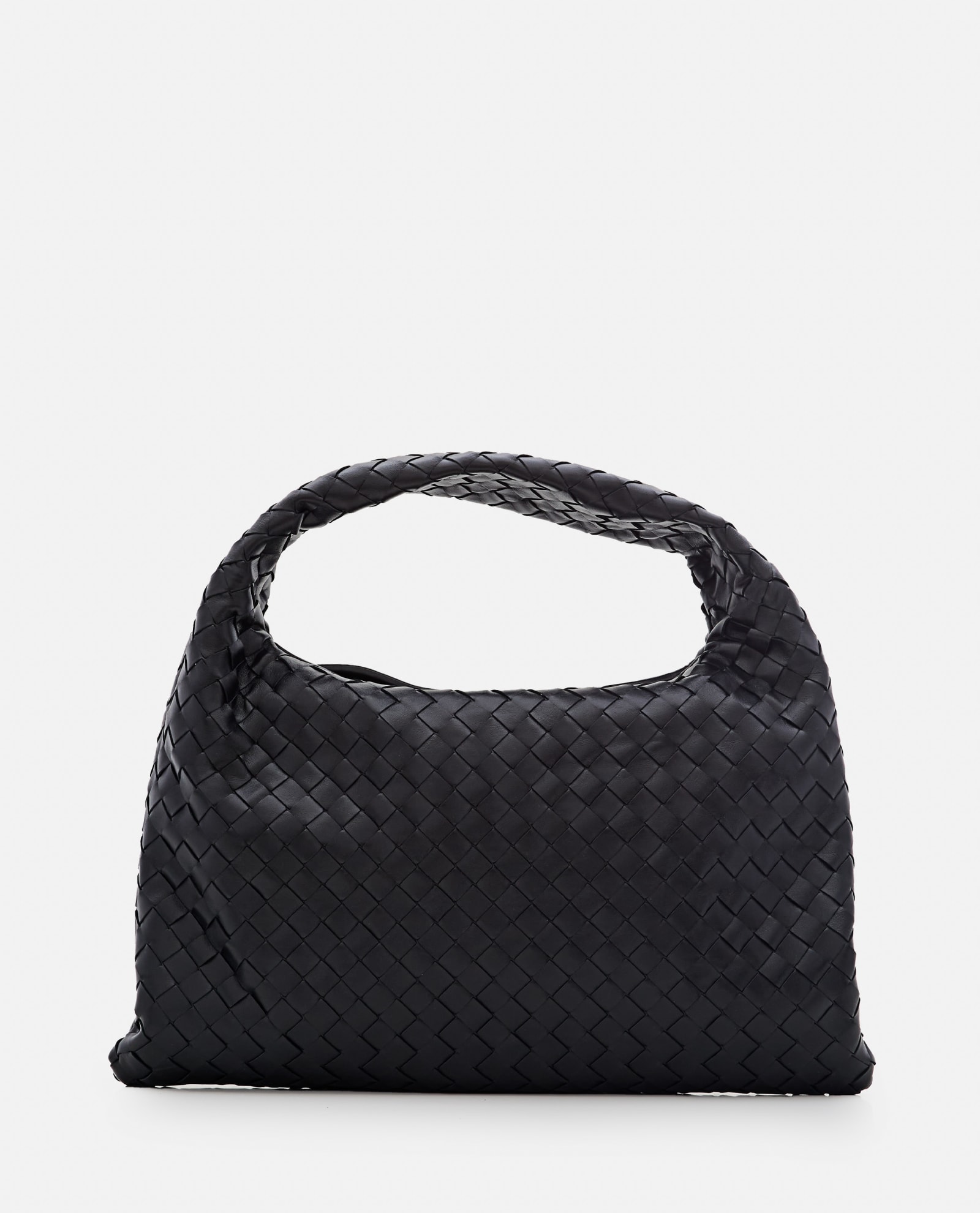 Shop Bottega Veneta Small Hop Hobo Shoulder Bag In Black