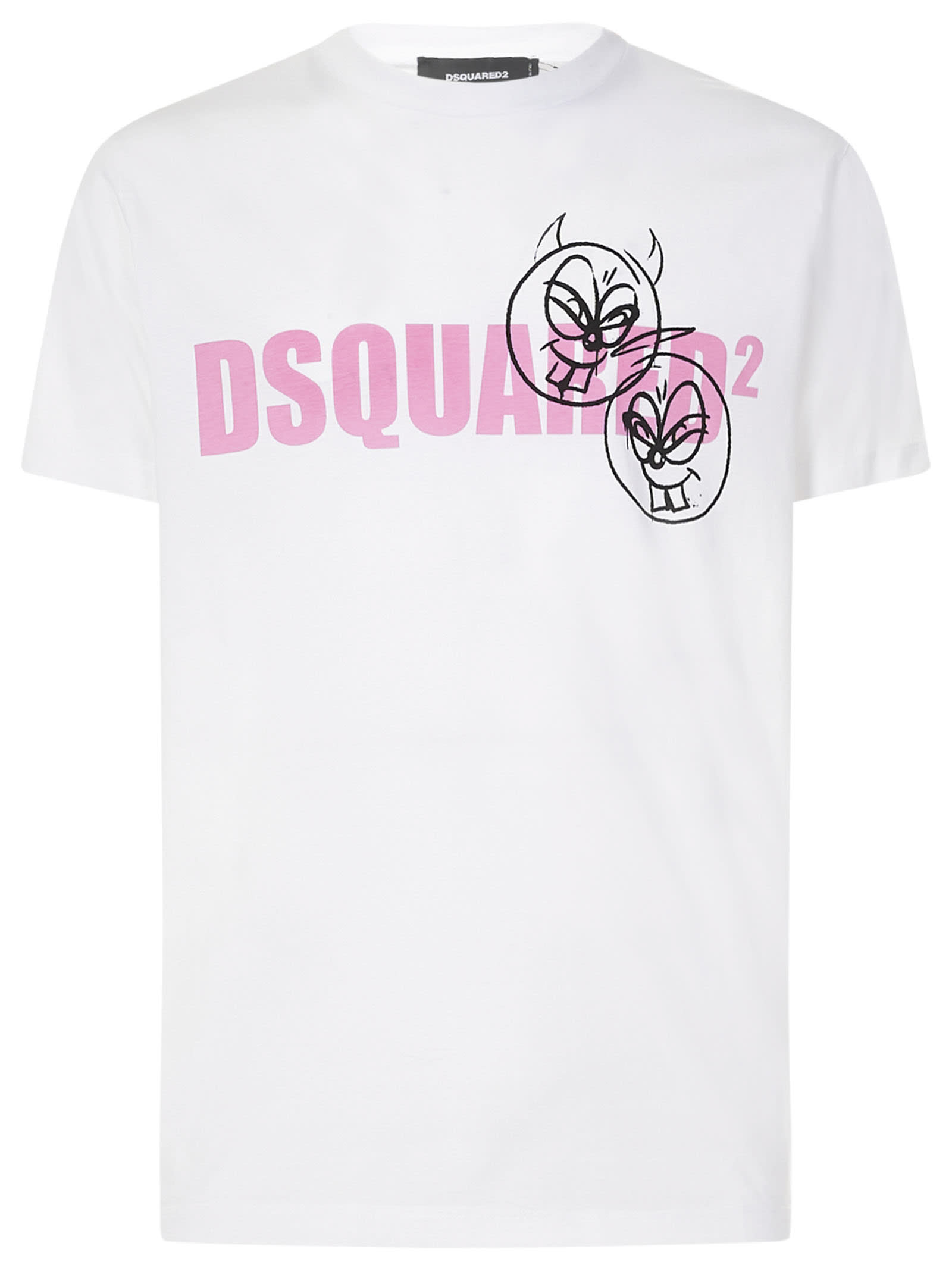 Dsquared2 Doodle Face Logo T-shirt