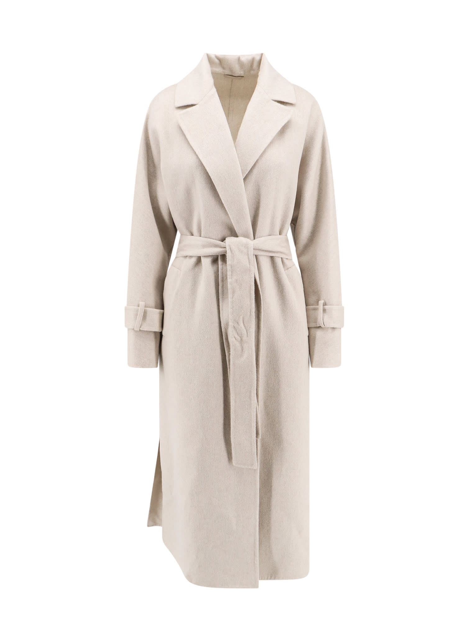 Shop Brunello Cucinelli Coat In White