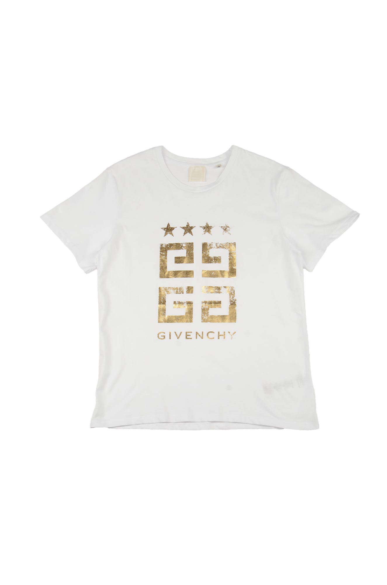 Givenchy Kids' Logo Print Regular T-shirt In White