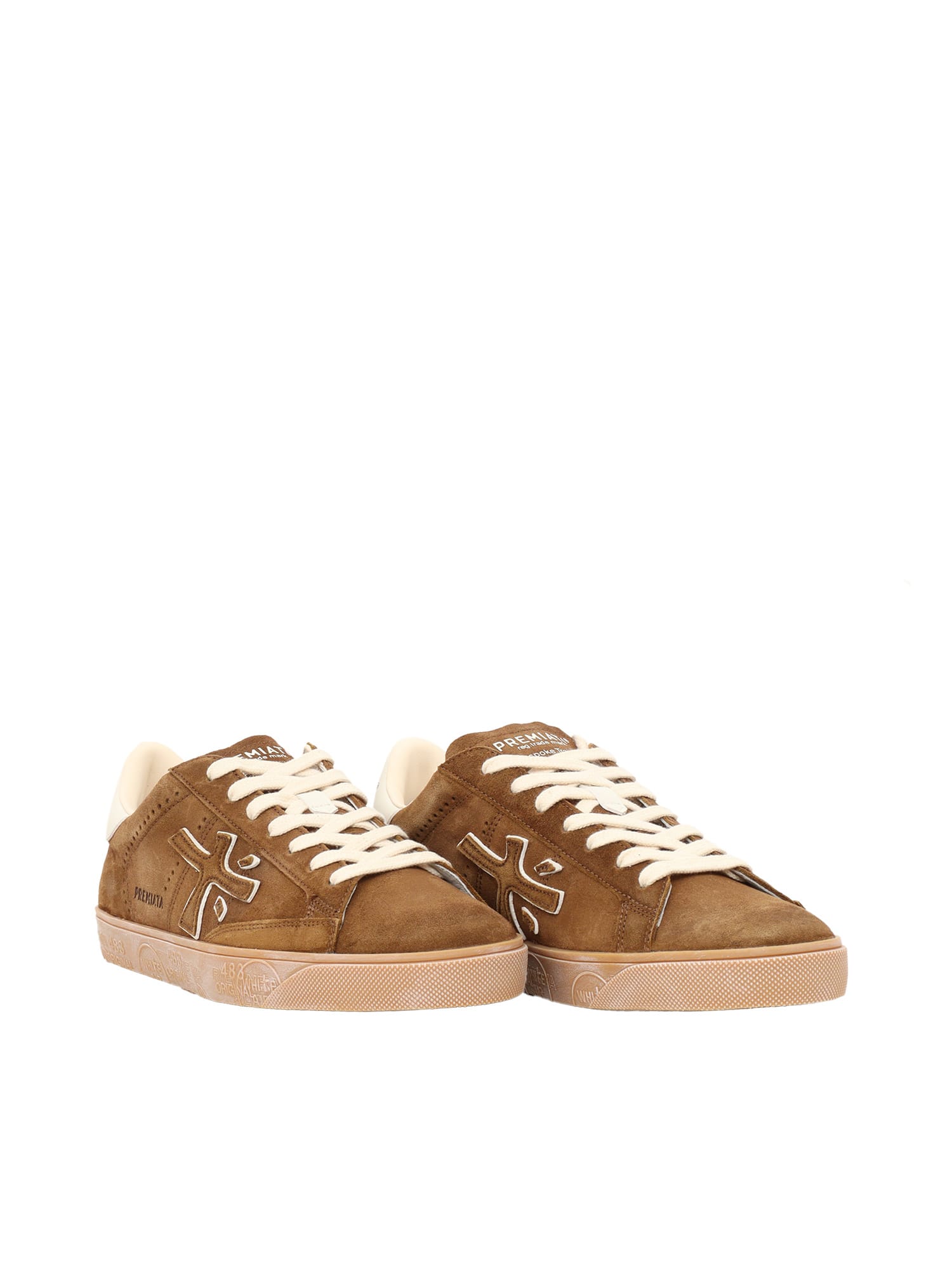 Shop Premiata Sneakers In Brown