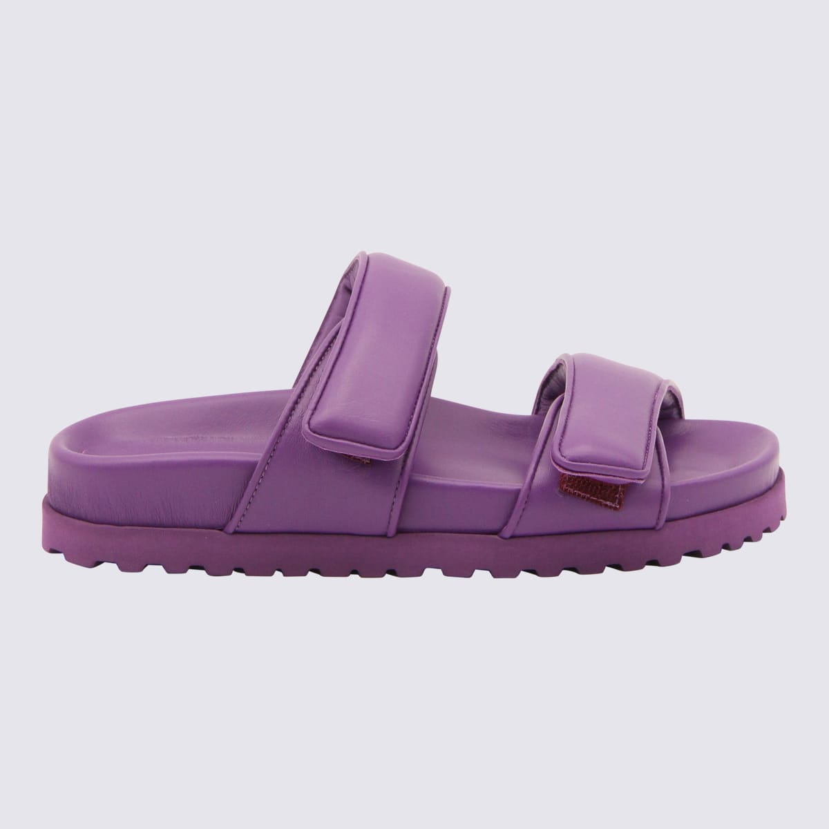 Shop Gia X Pernille Teisbaek Purple Leather Sandals