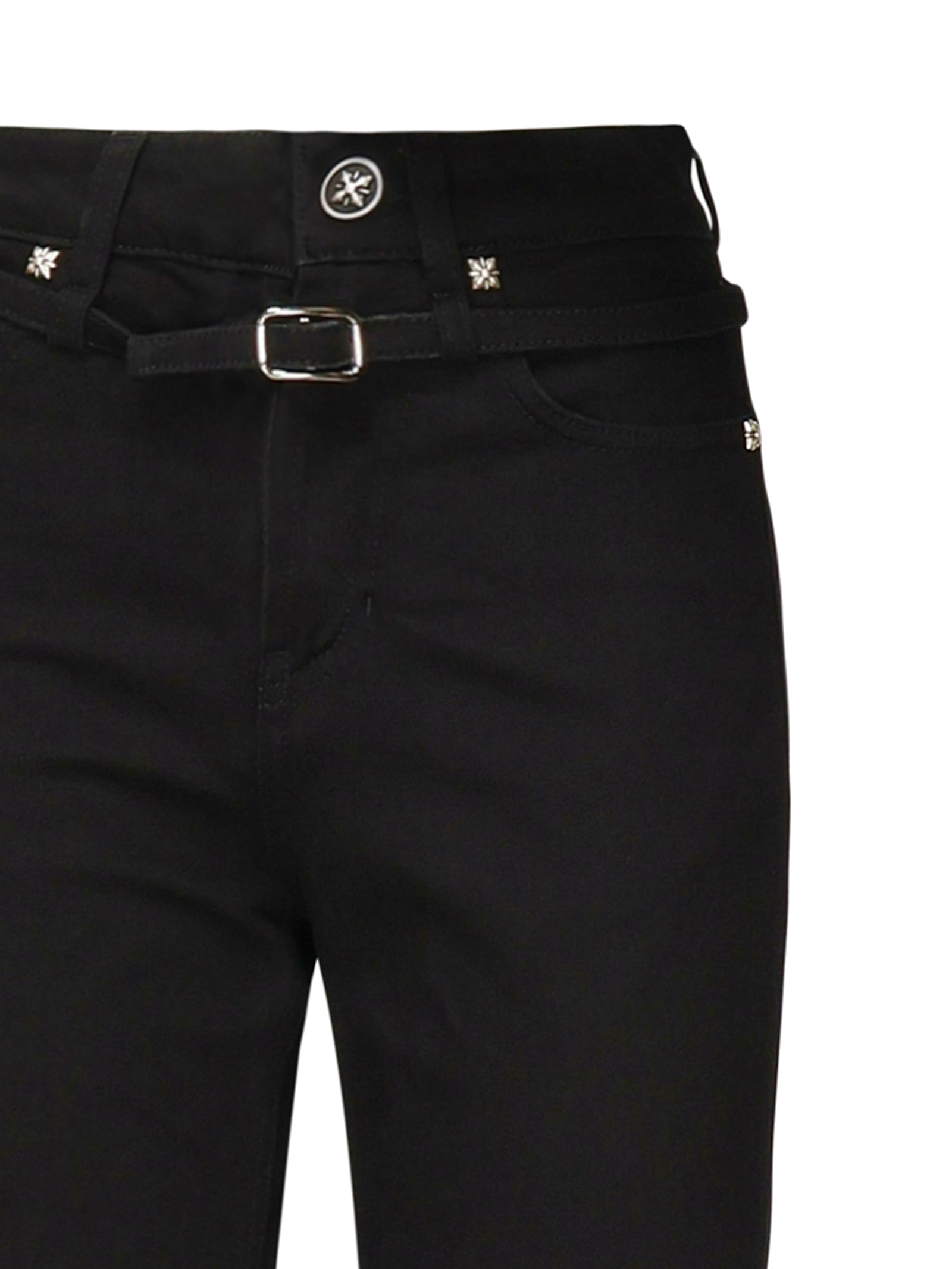 Shop John Richmond Denim With Belt In Denim Black