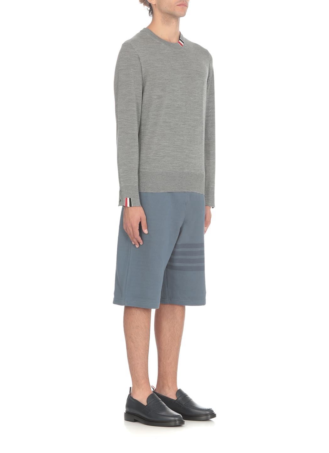 Shop Thom Browne Sweater In Grey