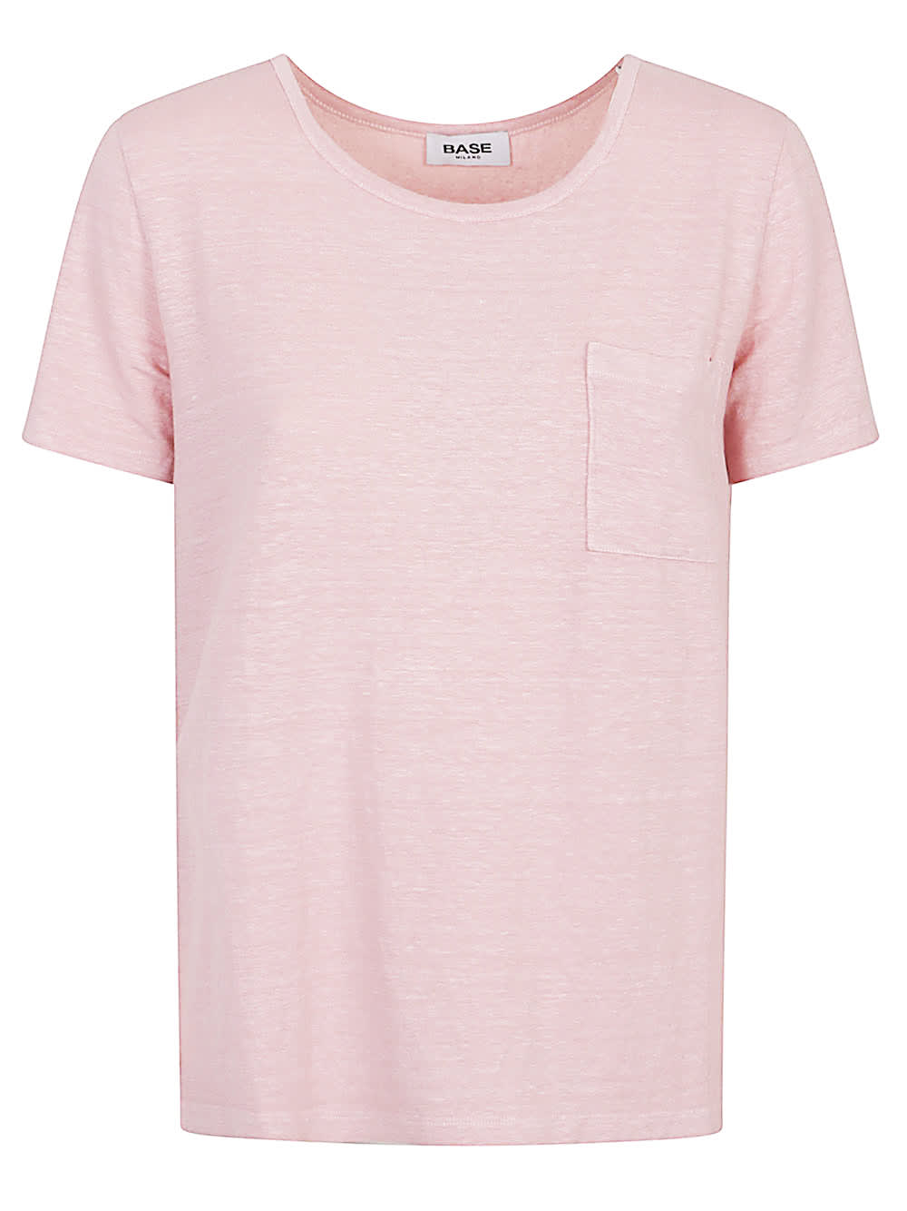 Base Patch-pocket T-shirt In Pink