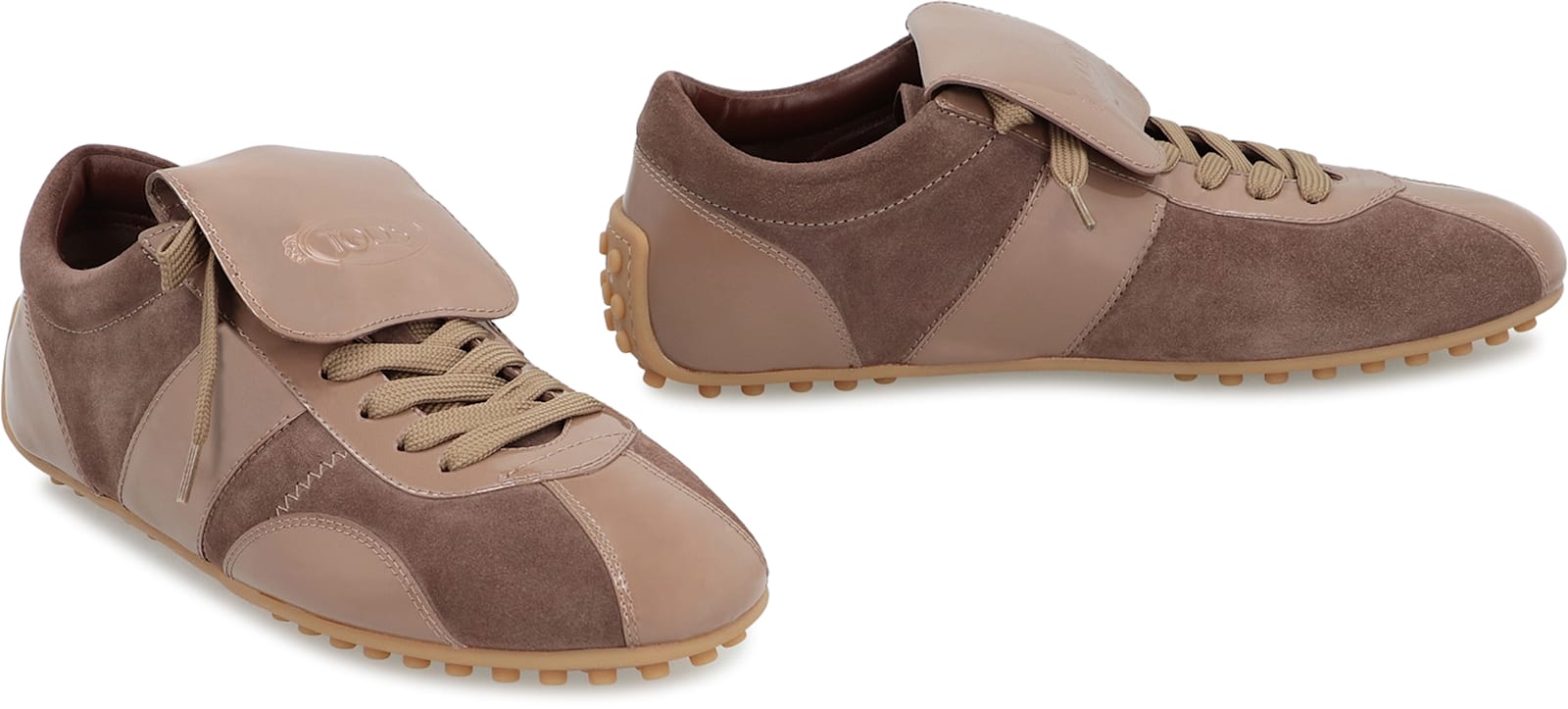 Tod's Tods T-marathon Suede Low-top Sneakers In Brown