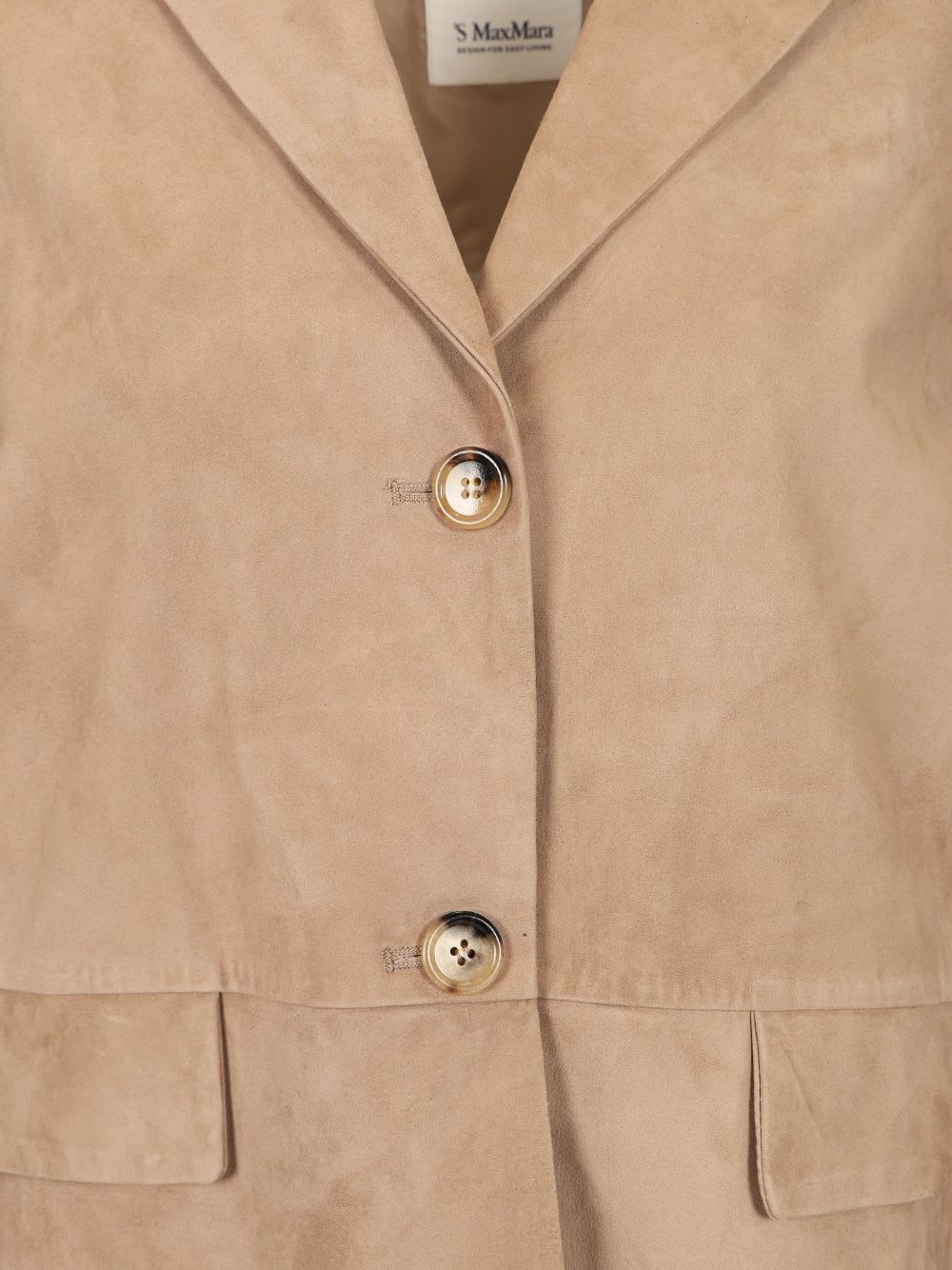 Shop 's Max Mara Single-breasted Suede Jacket