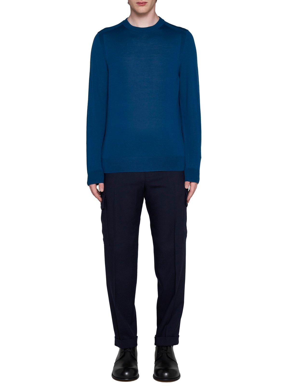 Shop Paul Smith Crewneck Knitted Jumper