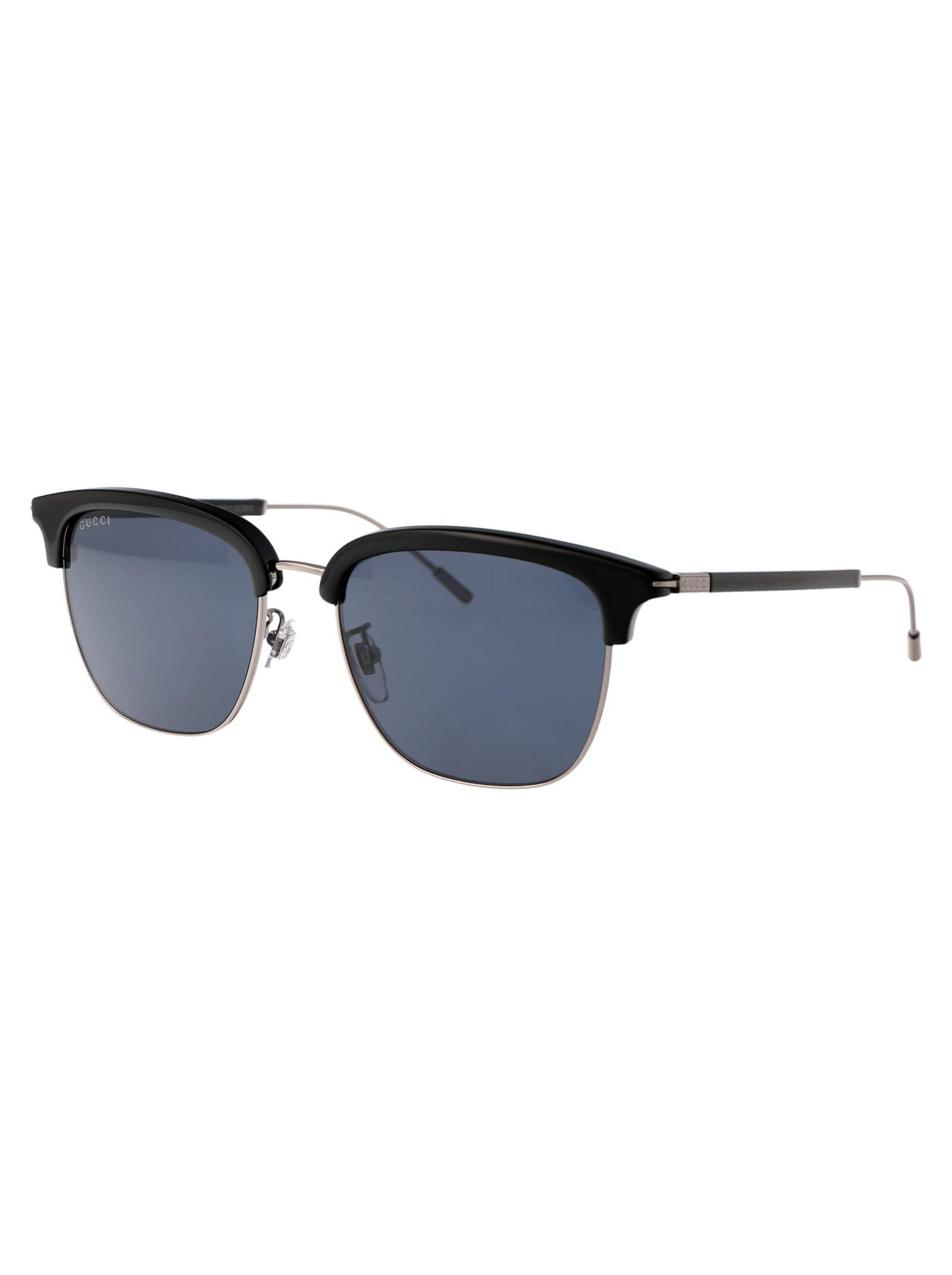 Shop Gucci Gg1275sa Sunglasses In 003 Black Ruthenium Blue