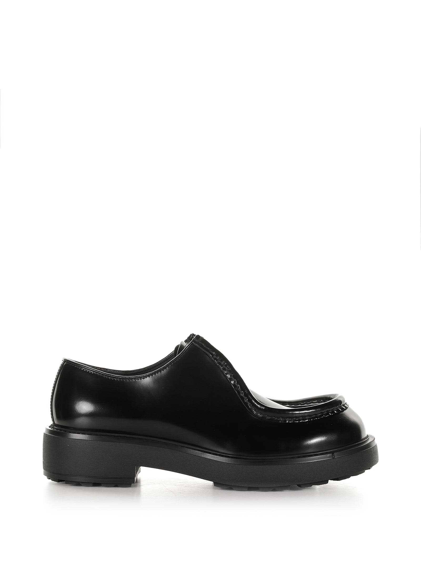 Diapason Lace-ups In Matt Brushed Leather