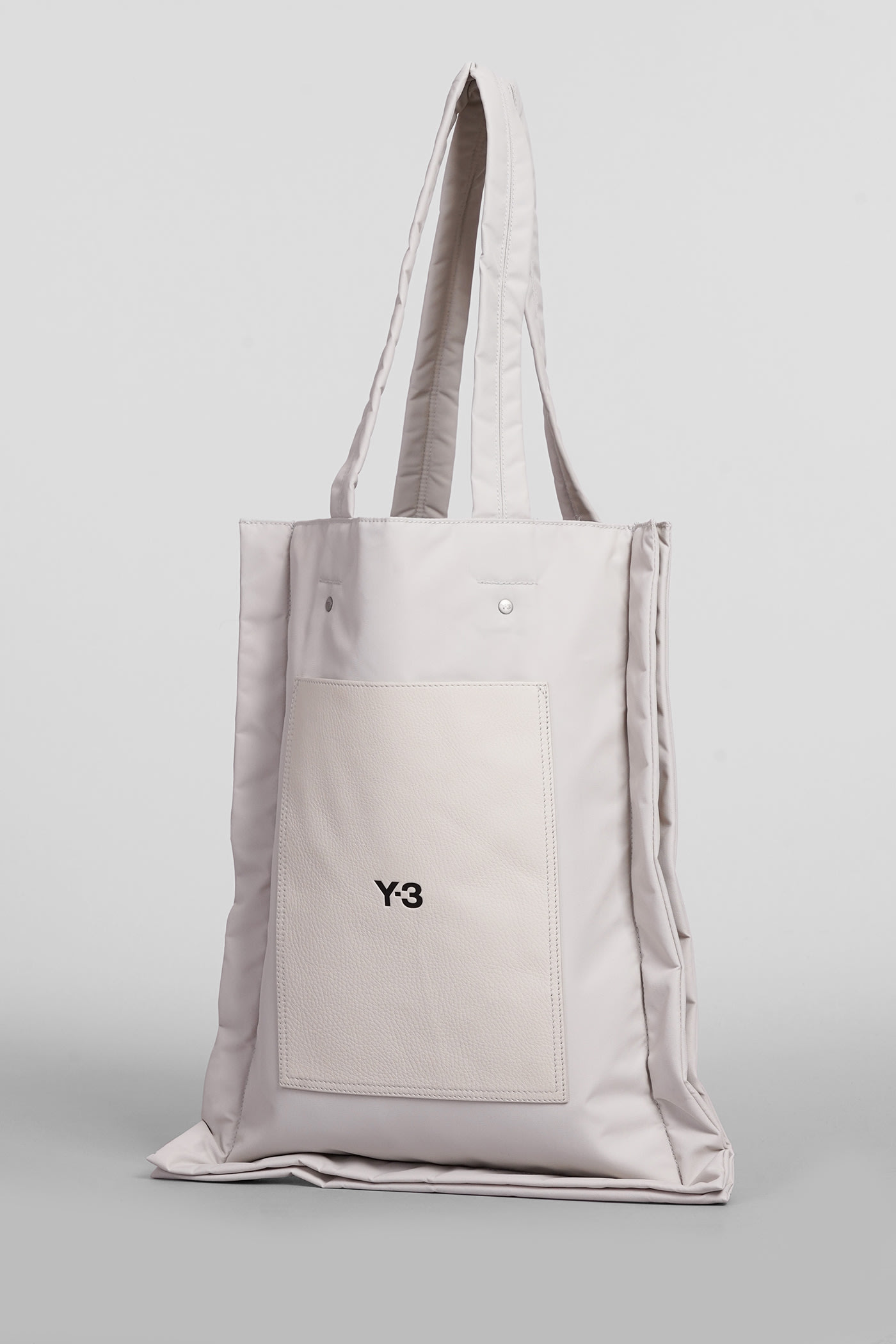 Shop Y-3 Tote In Grey Polyamide