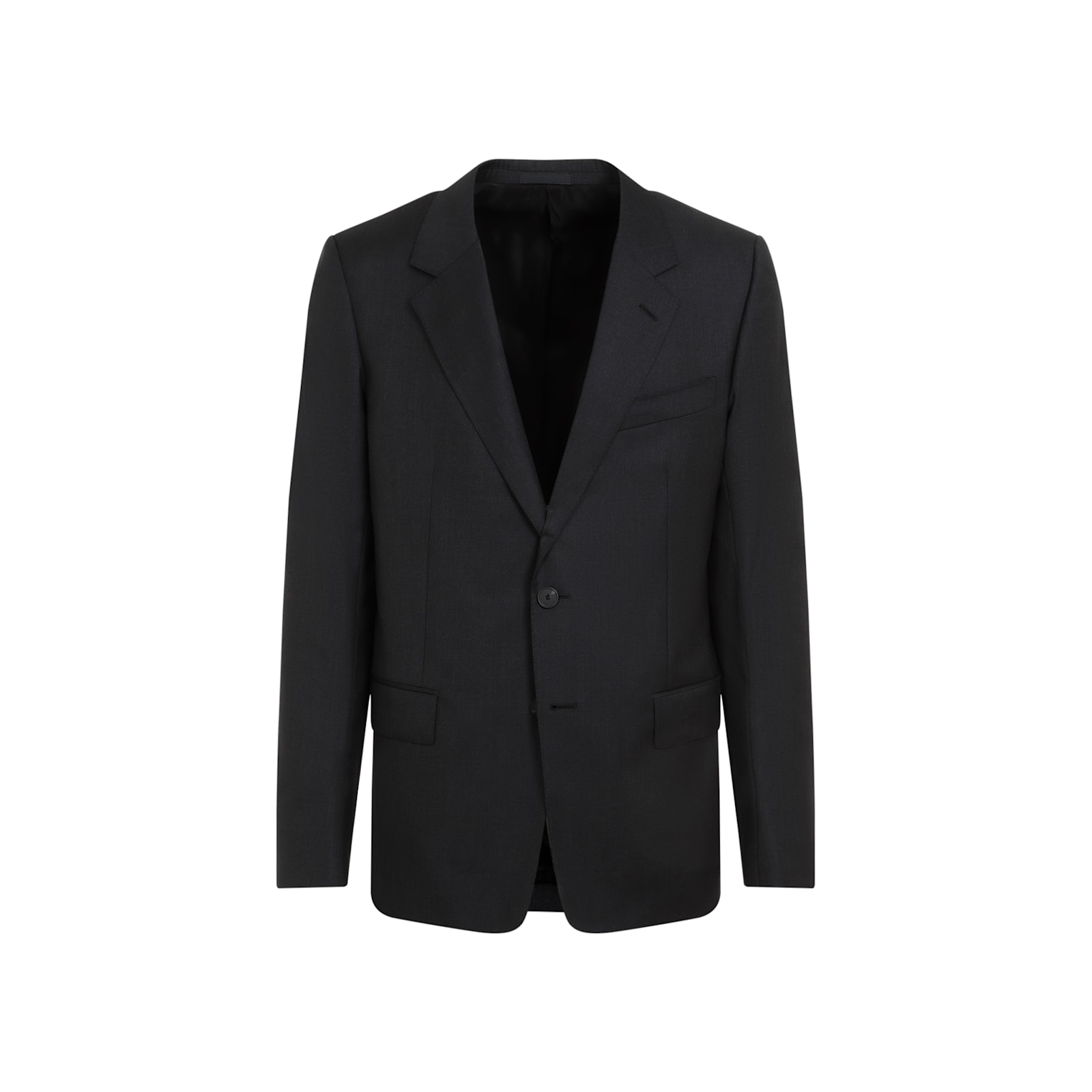 Shop Lanvin Single Breasted Tailored Jacket In Anthracite