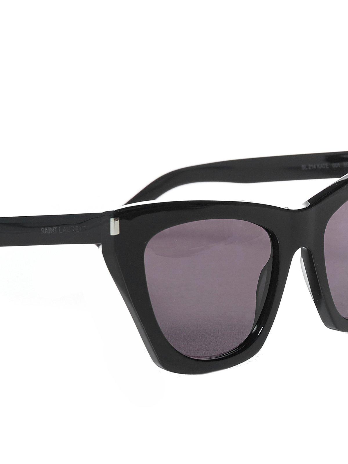 Saint Laurent New Wave Sl 214 Kate Sunglasses In Black
