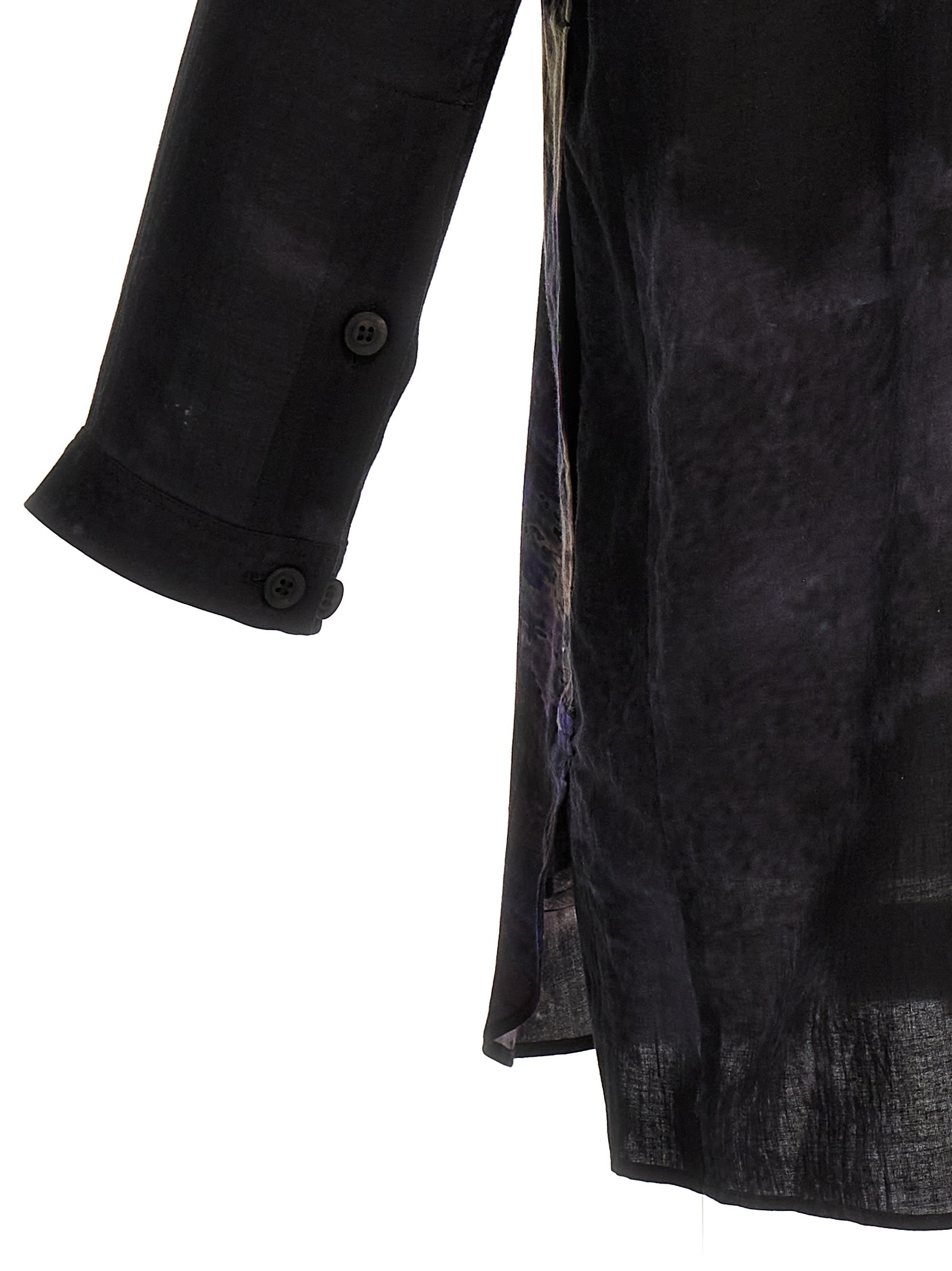 Shop Yohji Yamamoto J-pt Side Gusset Shirt In Black