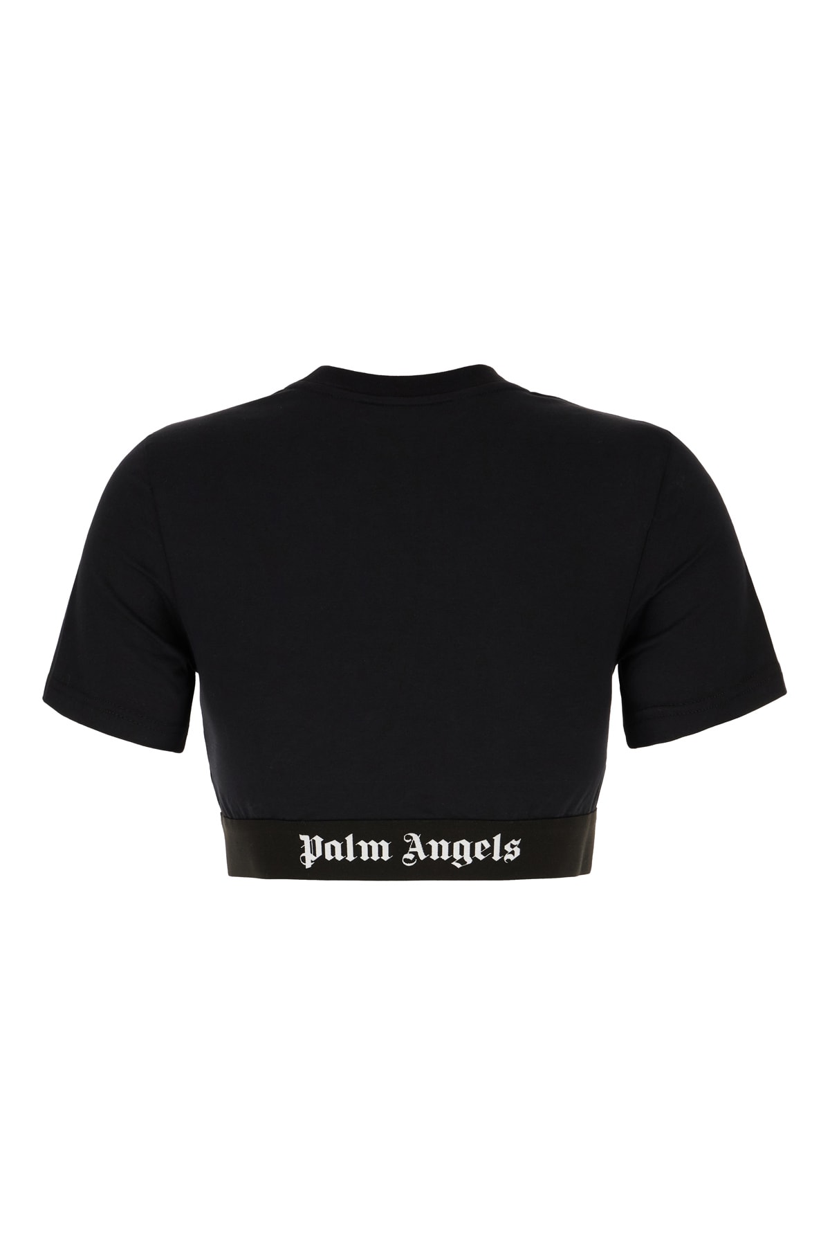 Shop Palm Angels Black Cotton T-shirt