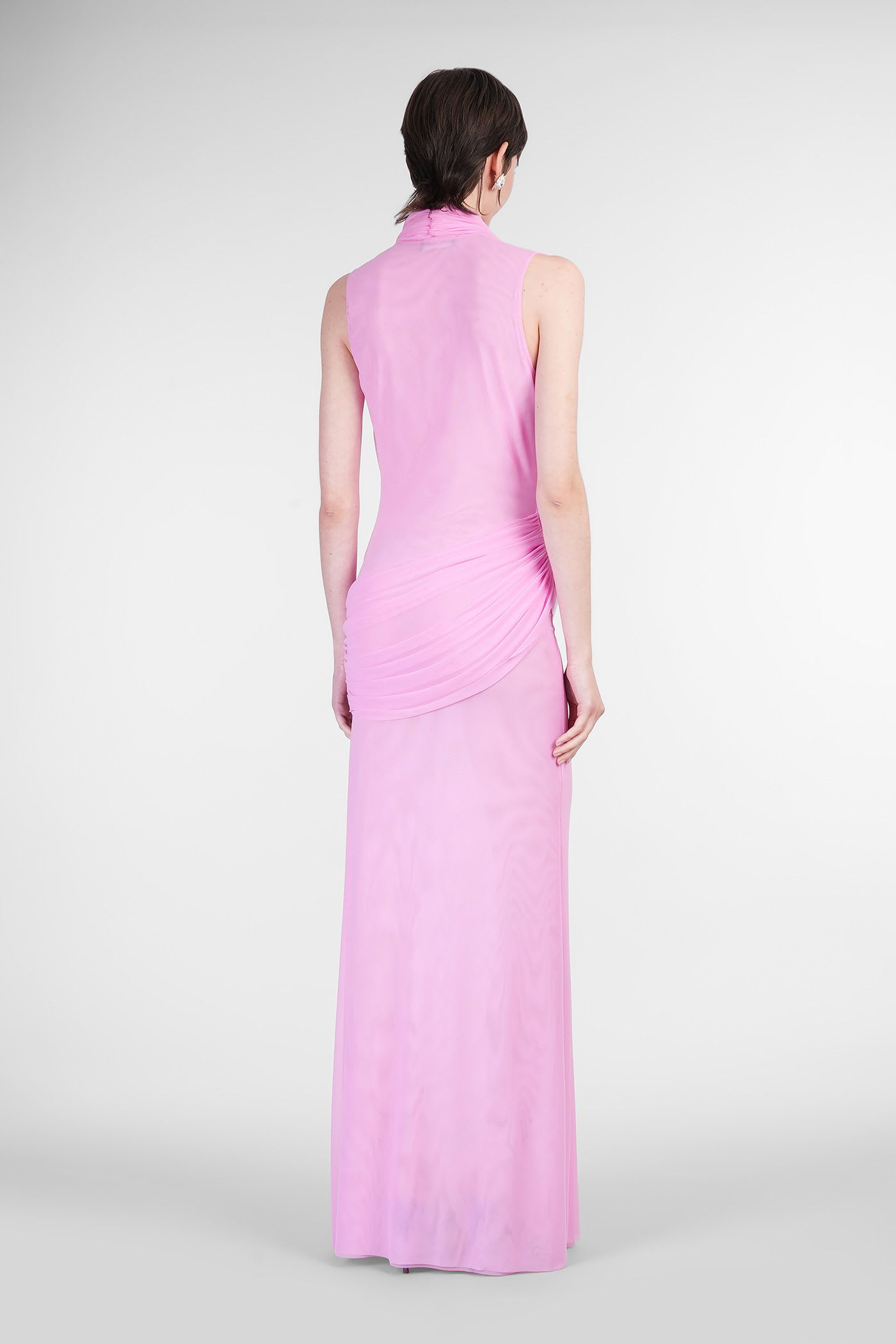 David Koma Semi-sheer Gown In Pink