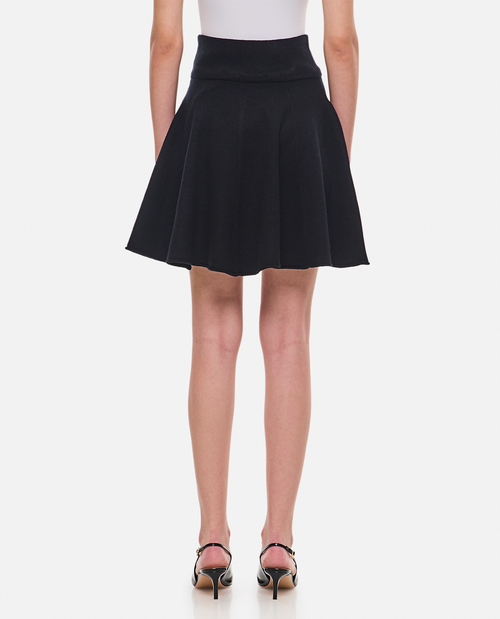 Shop Extreme Cashmere Cashmere Short Pleated Skirt In Black