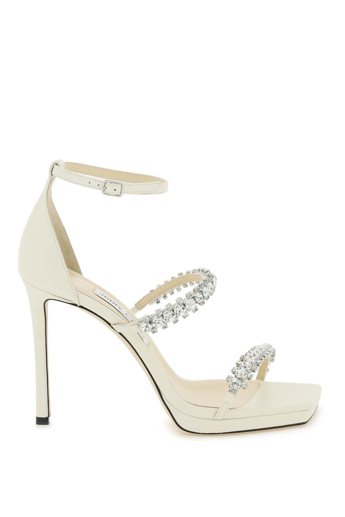 Shop Jimmy Choo Bing Sandals In Latte (white)