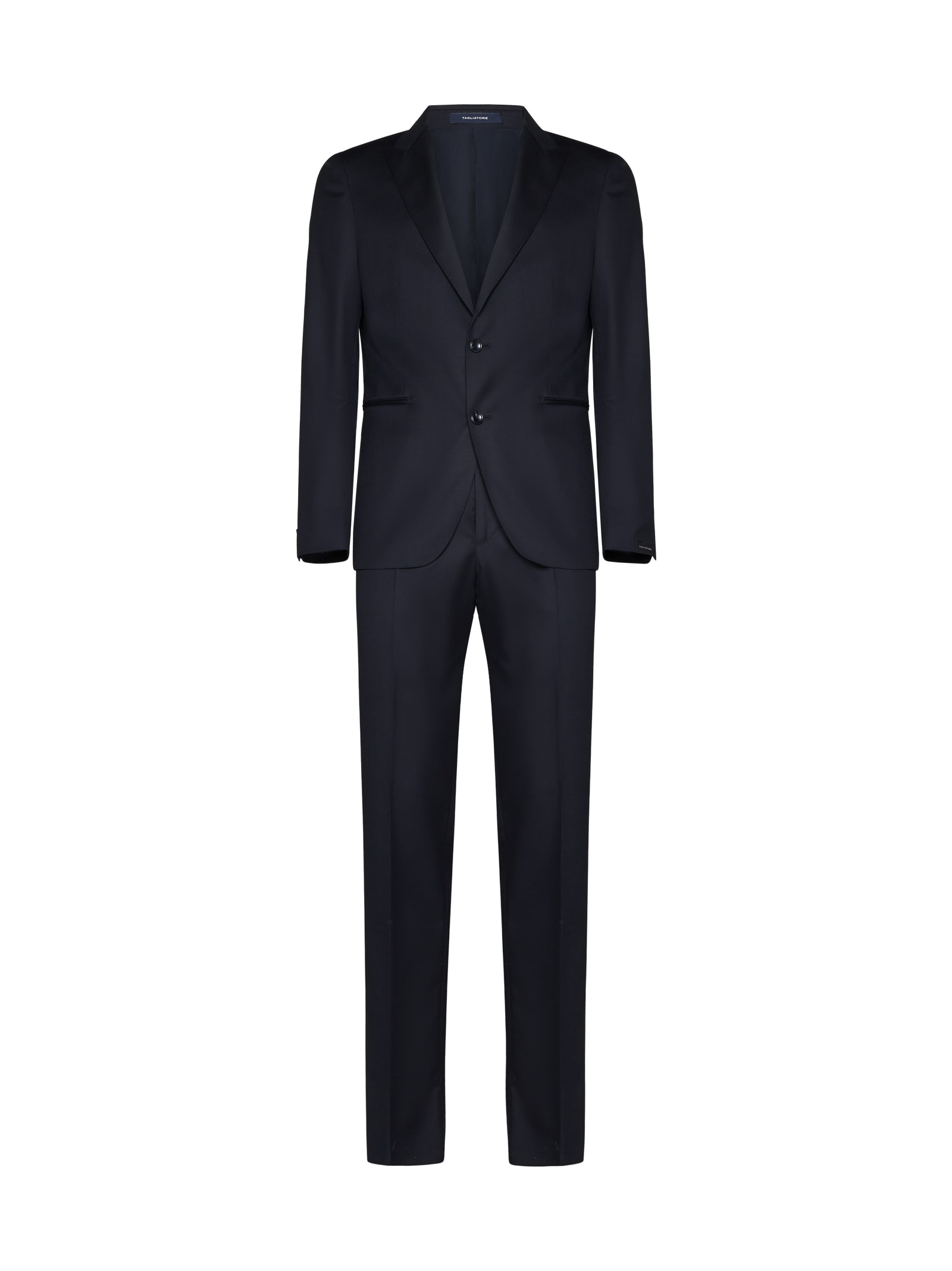 Shop Tagliatore Suit In Blue