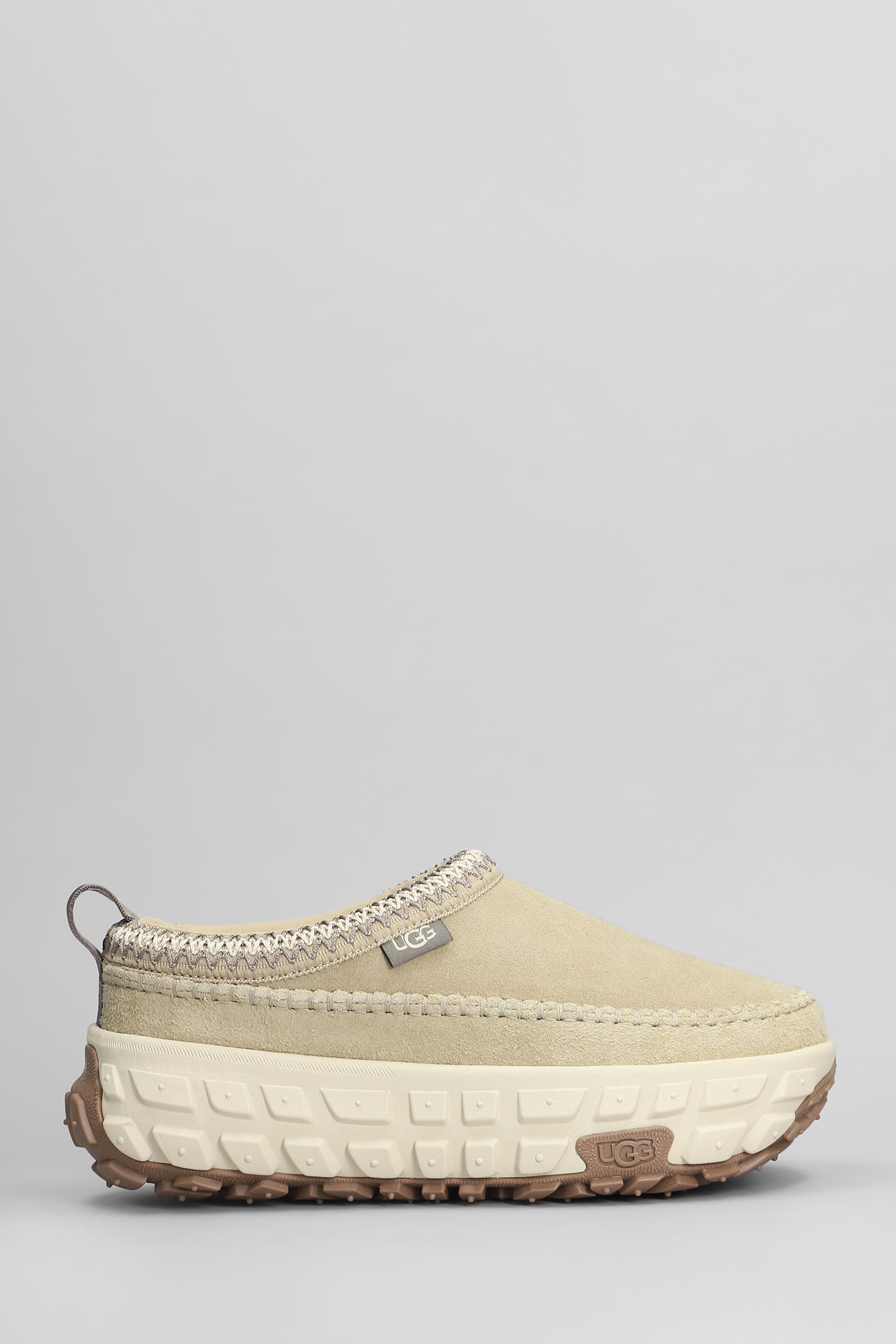 Ugg Venture Daze Sneakers In Beige Suede