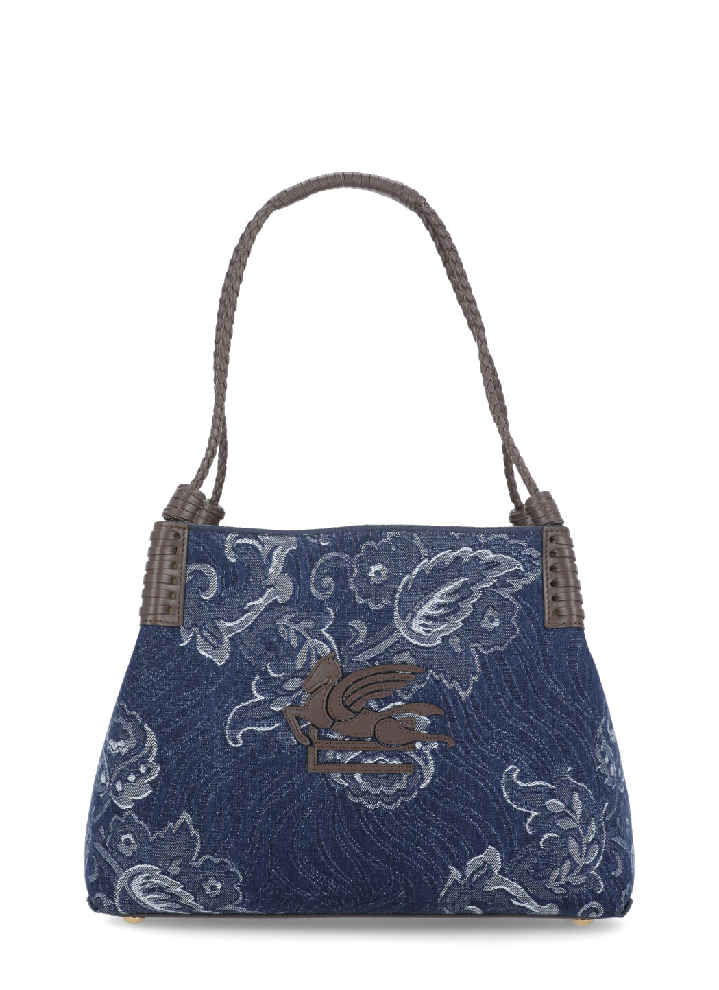 Etro Womens Denim Blue Scuro Libra Denim Shoulder Bag In Blue