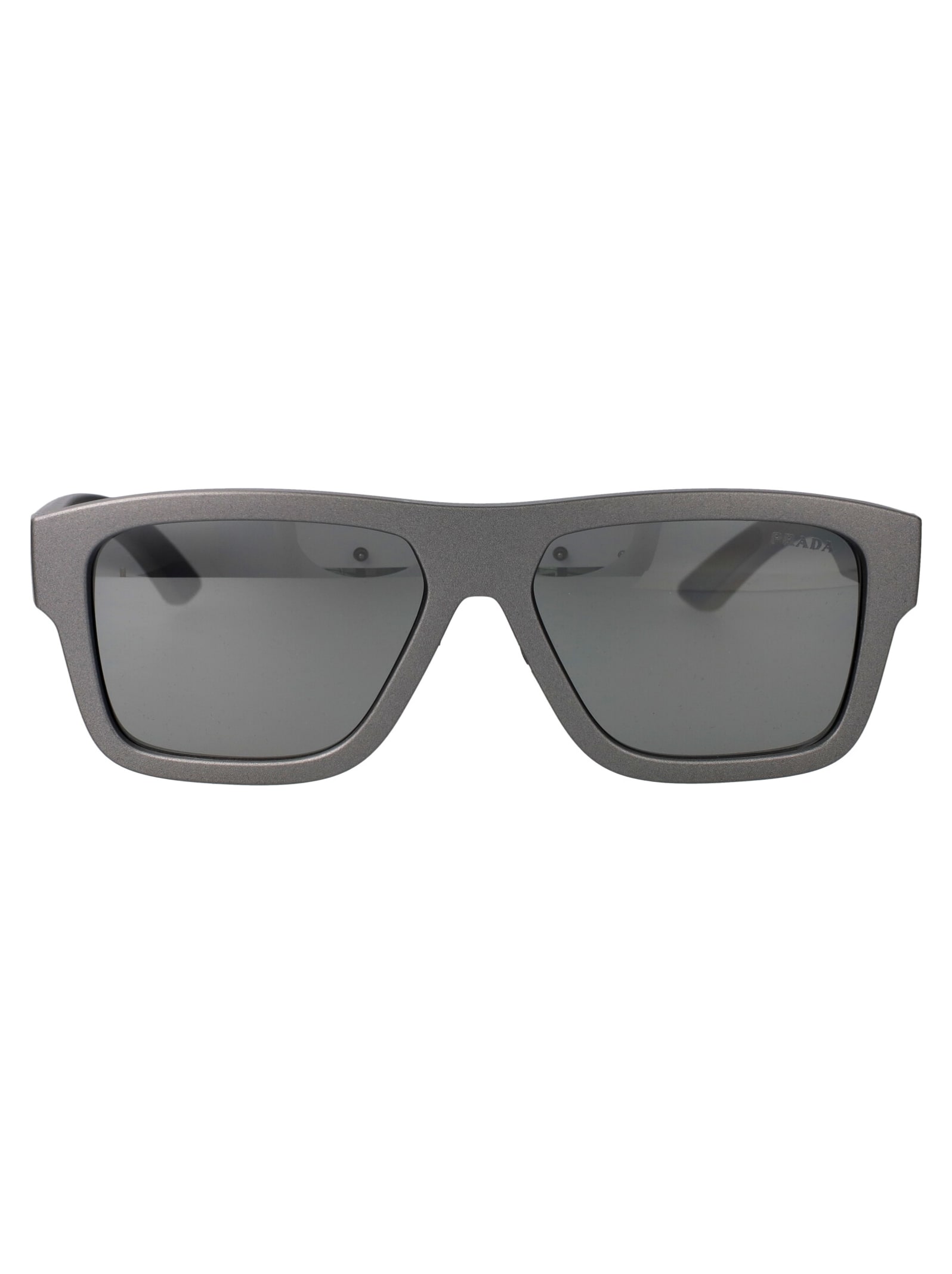 Prada 0ps 04zs Sunglasses In 16x7w1 Grey Metal