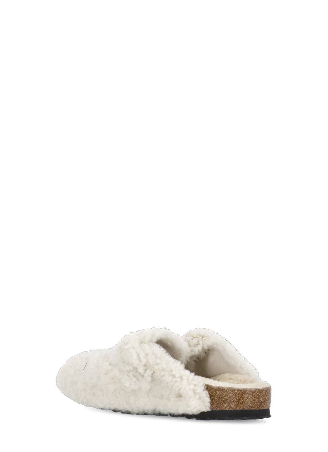 Shop Birkenstock Boston Big Buckle Sleepers In Ivory