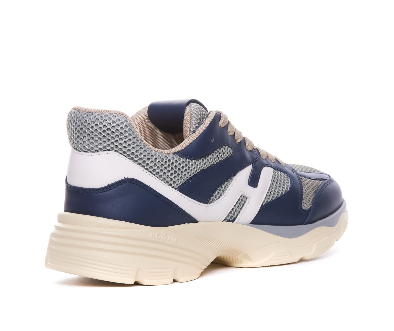 Shop Hogan H665 Sneakers In Blu/grey