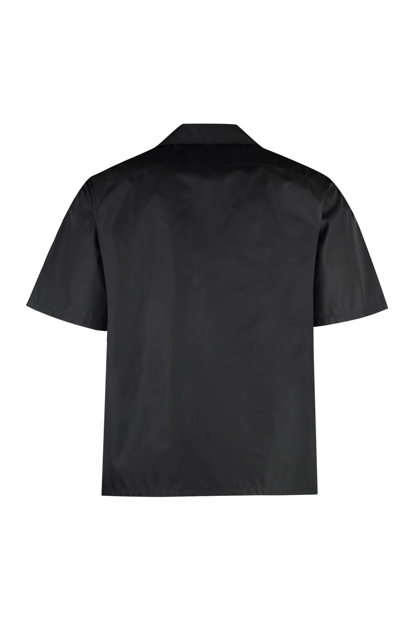Shop Prada Re-nylon Shirt In Black