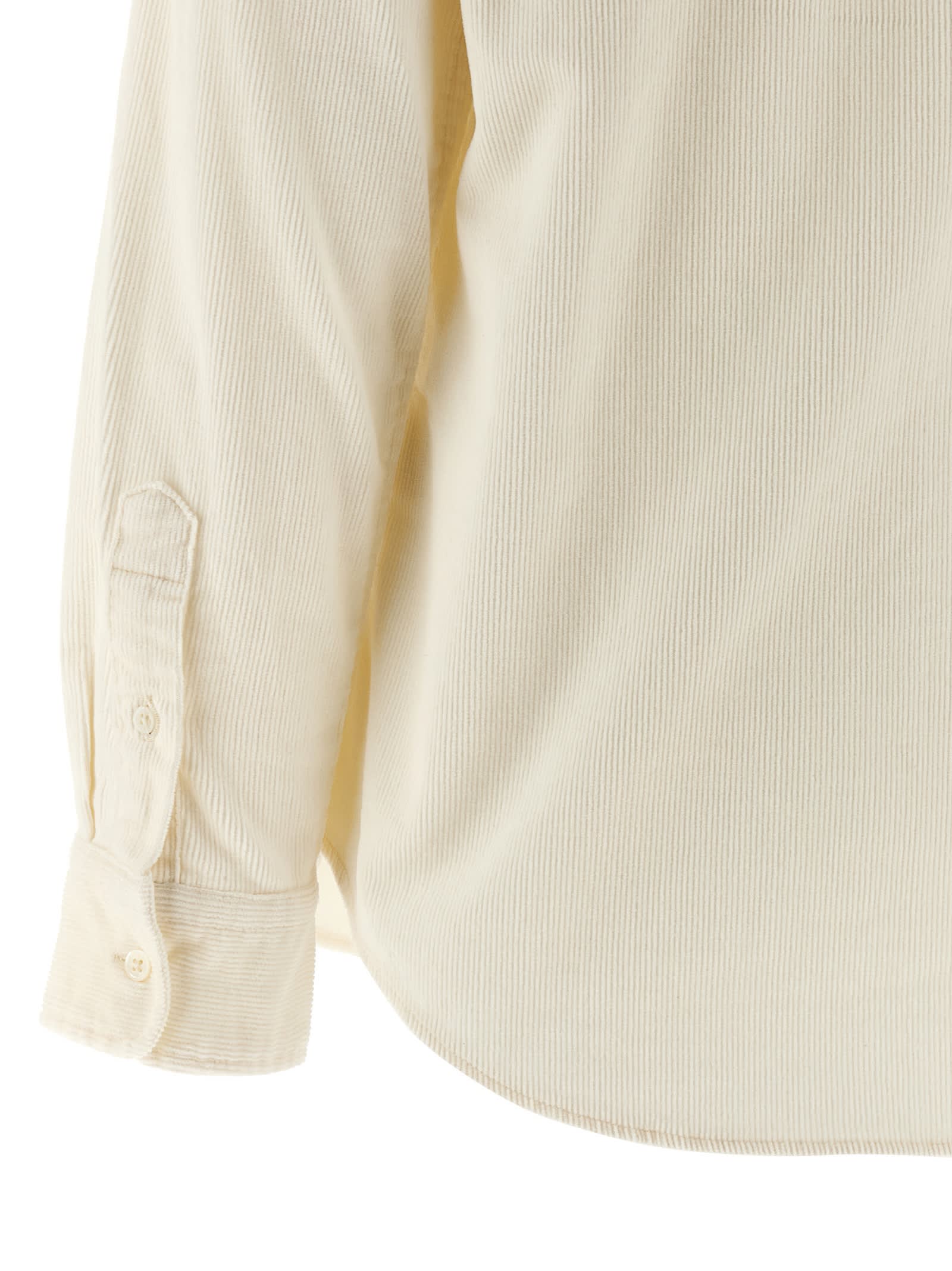 Polo Ralph Lauren Corduroy Shirt Shirt And Blouse Beige In Neutral