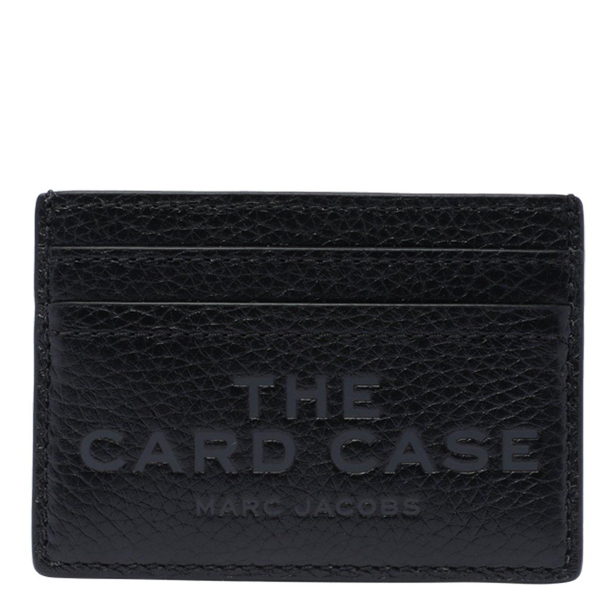 Marc Jacobs Logo Embossed Cardholder In Black